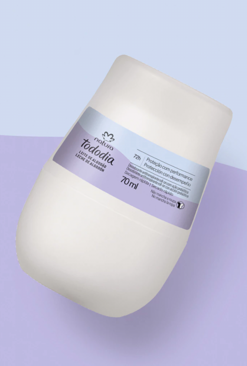 Desodorante roll-on (Algodão) NATURA TODODIA (70ml)