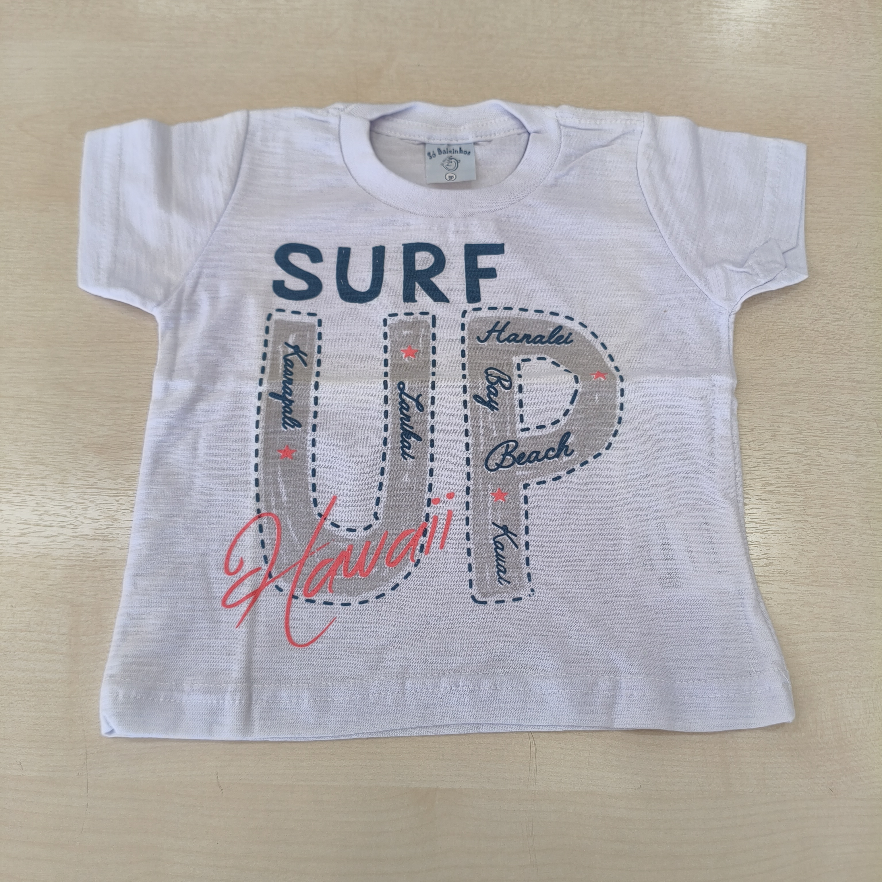 Camiseta MC C/estampa Masc Tam PB Só Baixinhos