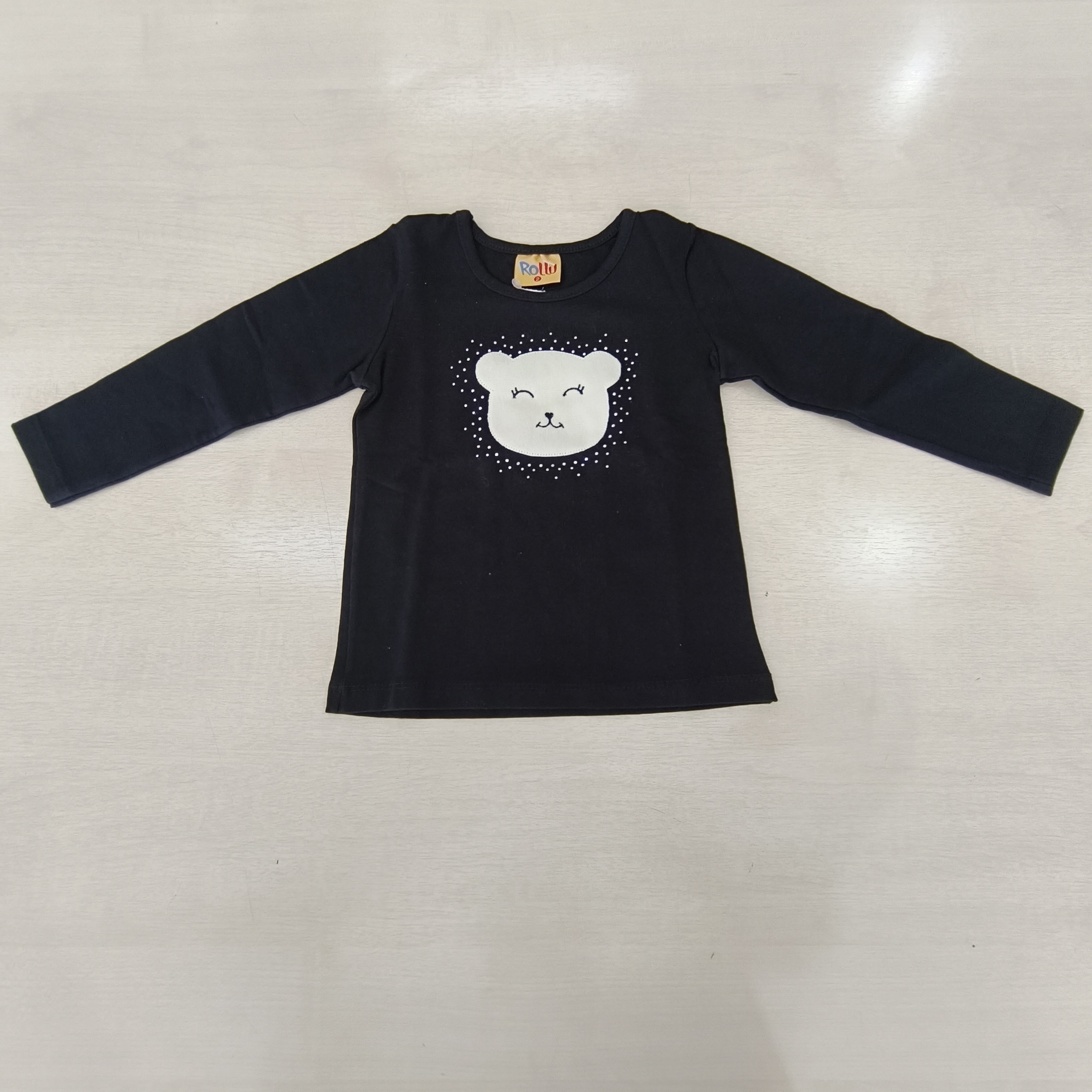 Blusa ML C/estampa Fem Tam 02 Rollu