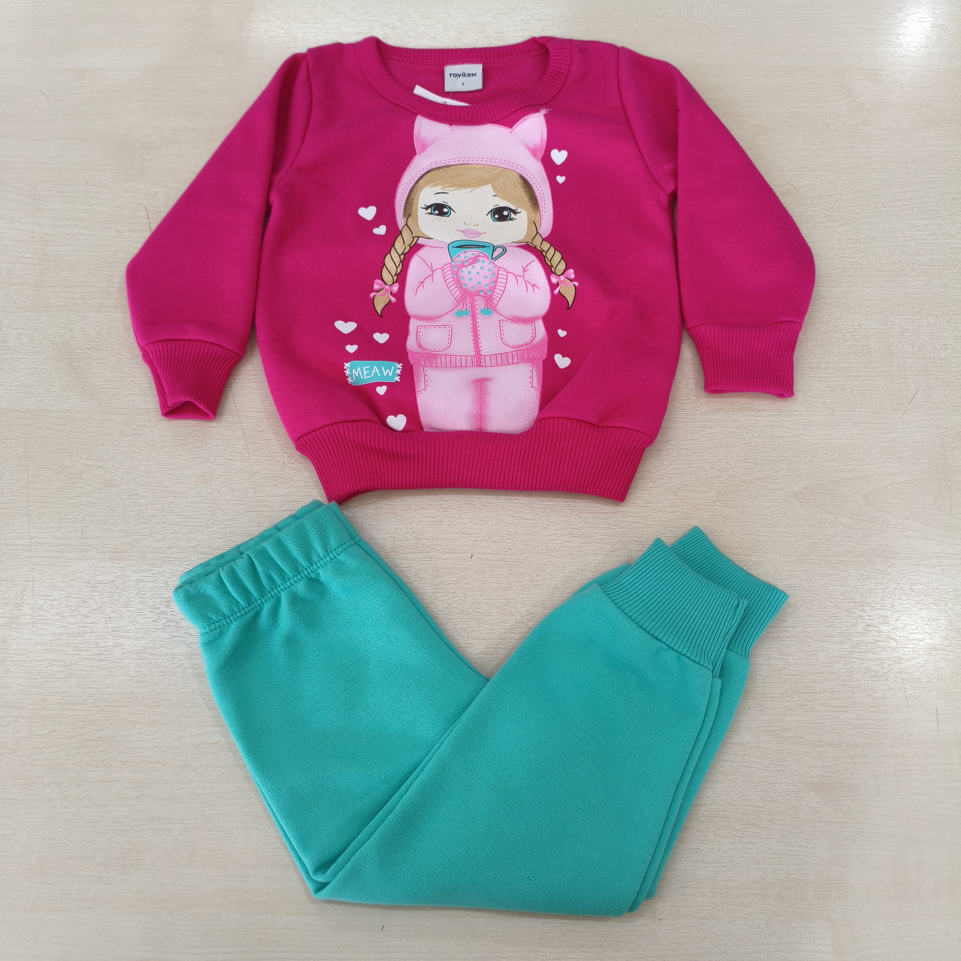 Conj. Moletom Blusão e Calça Fem Tam 02 Rovitex