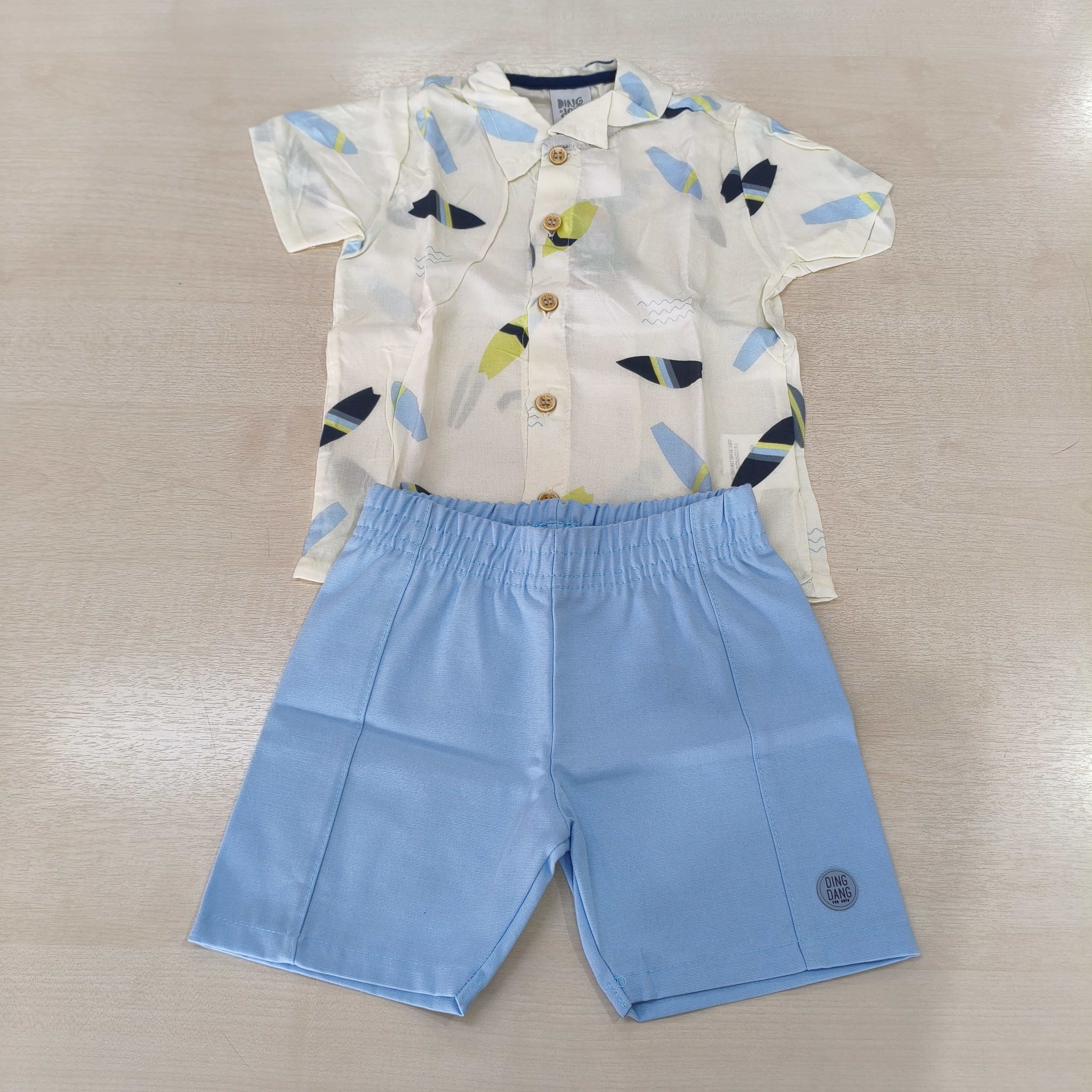 Conj. Camiseta MC e Shorts Masc Tam 01 Ding Dang