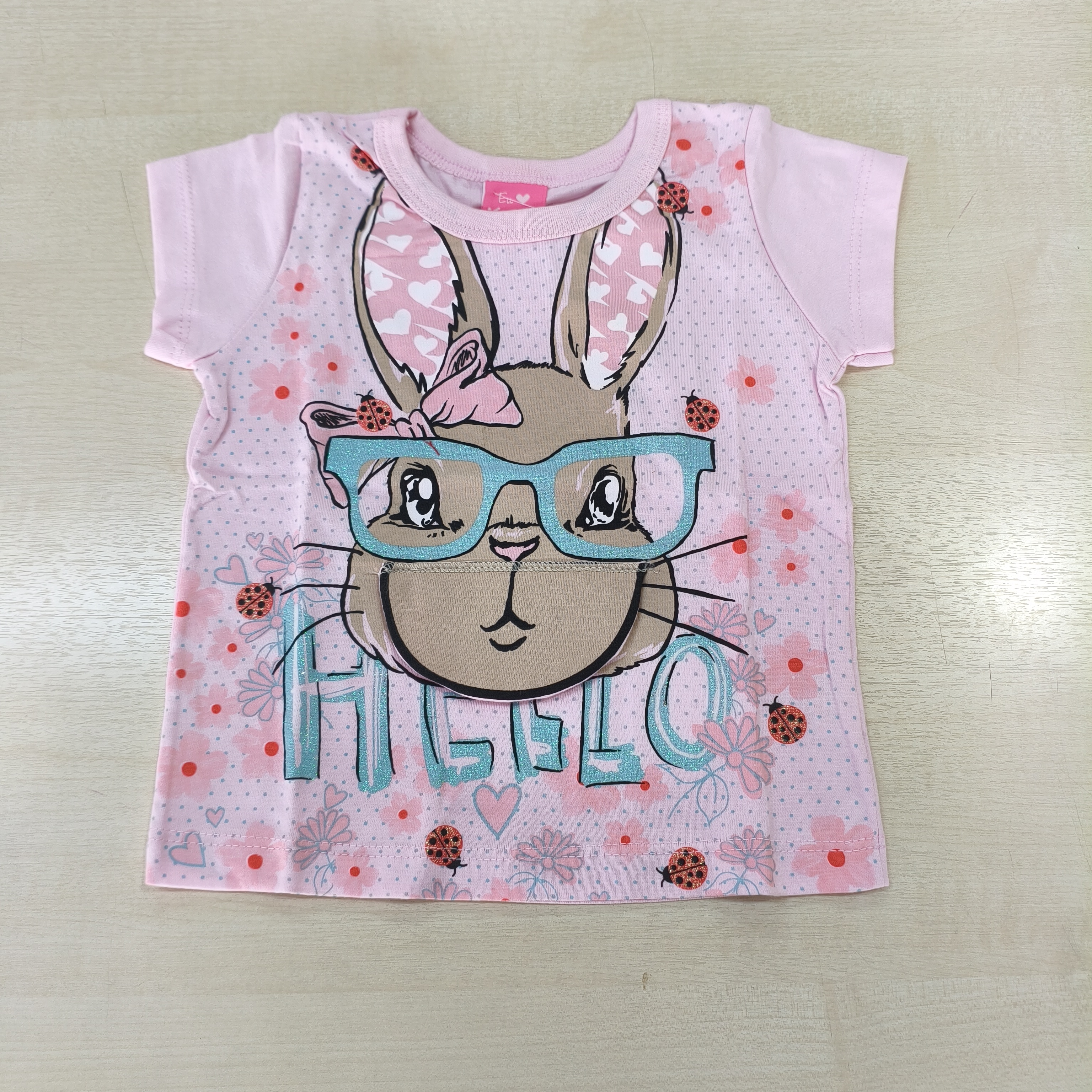 Blusa MC C/estampa Fem Tam 01 Kamylus