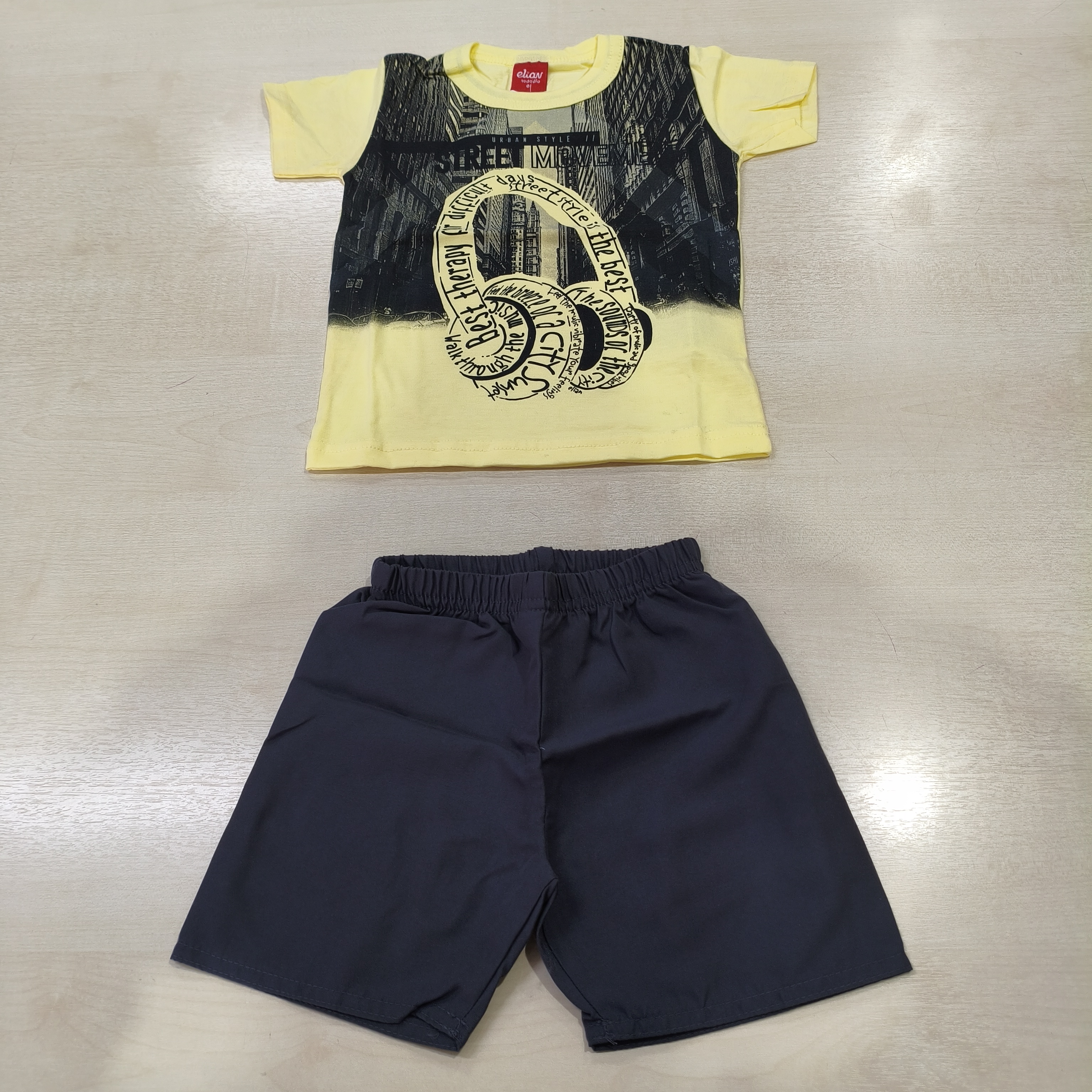 Conj. Camiseta MC e Shorts Masc Tam 01 Elian