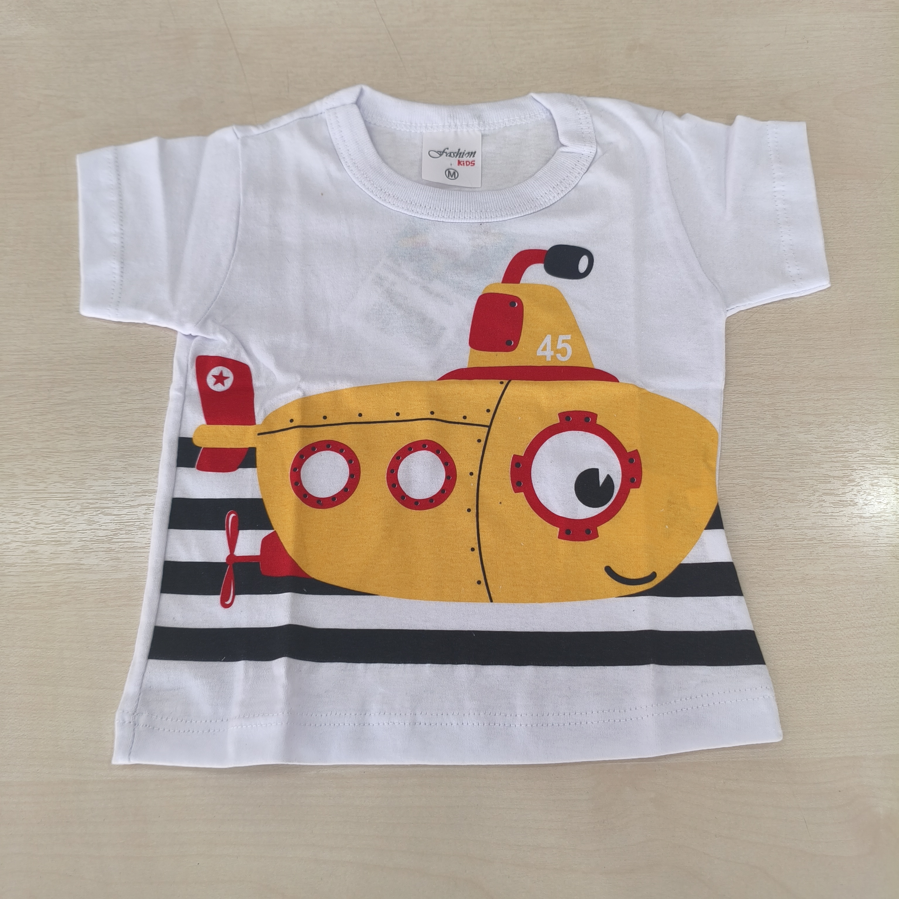 Camiseta MC C/Estampa Masc Tam MB Fashion Kids