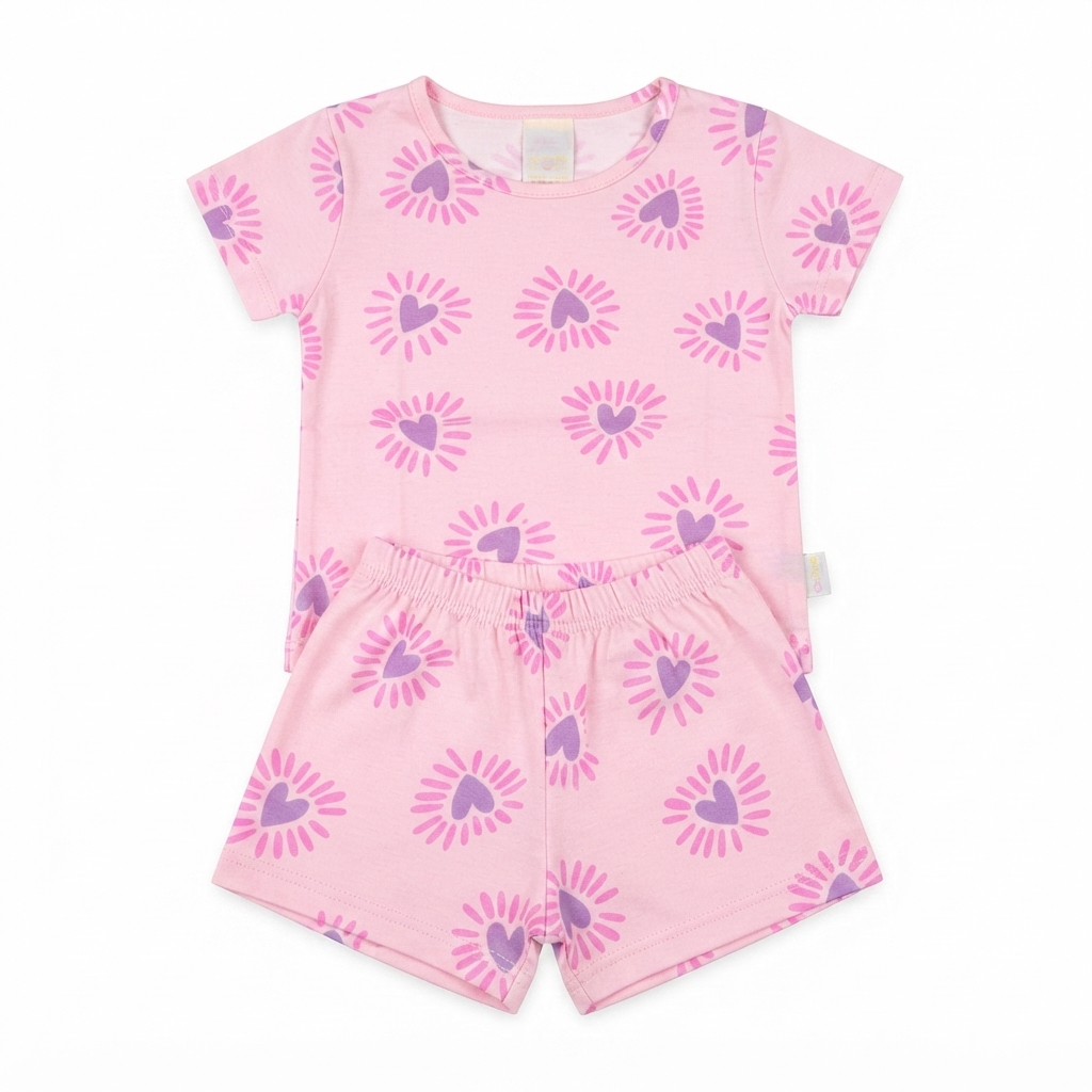Pijama C/Estampa de Verão Fem Tam 02 Rovitex