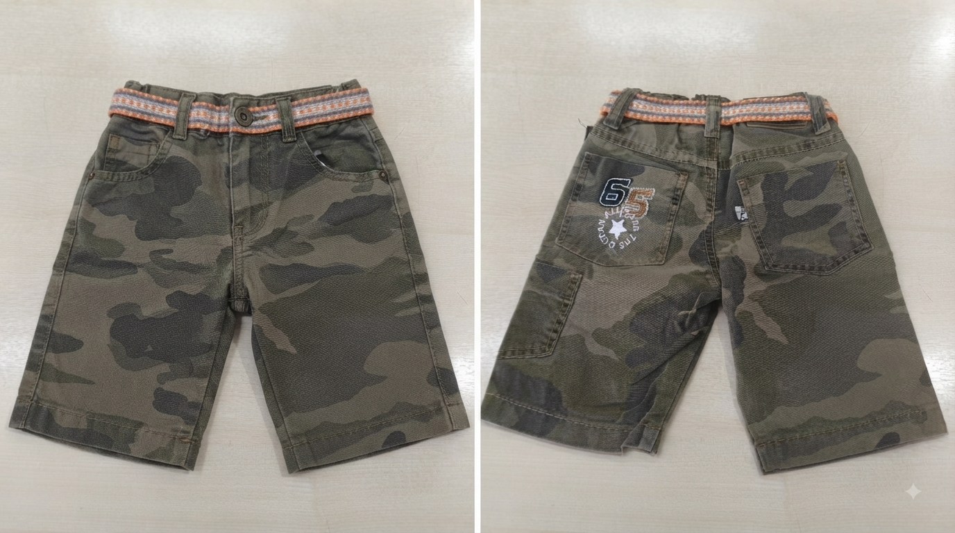 Bermuda Jeans C/Cinto Masc Tam 03 Parizi