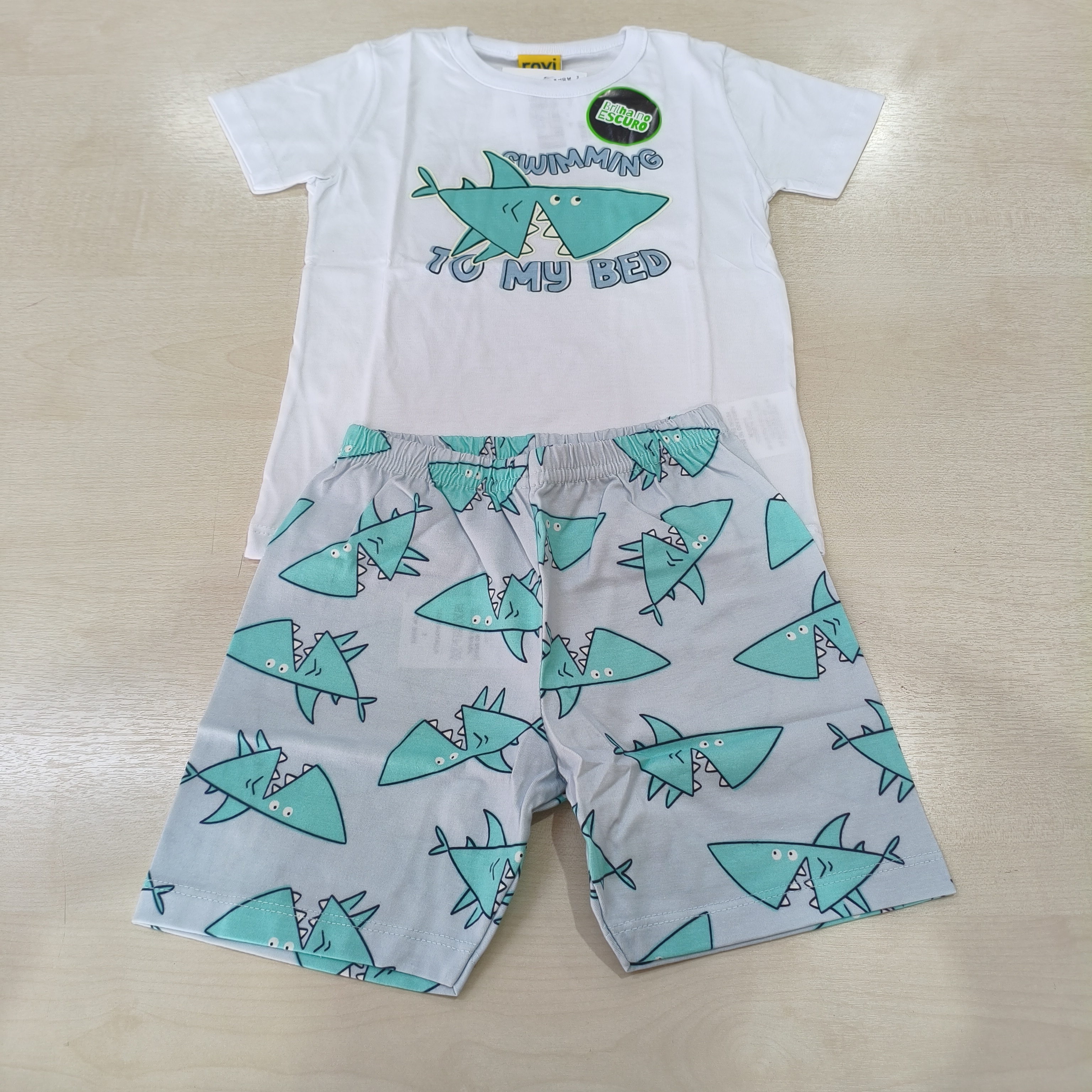 Pijama C/Estampa de Verão Masc Tam 02 Rovitex