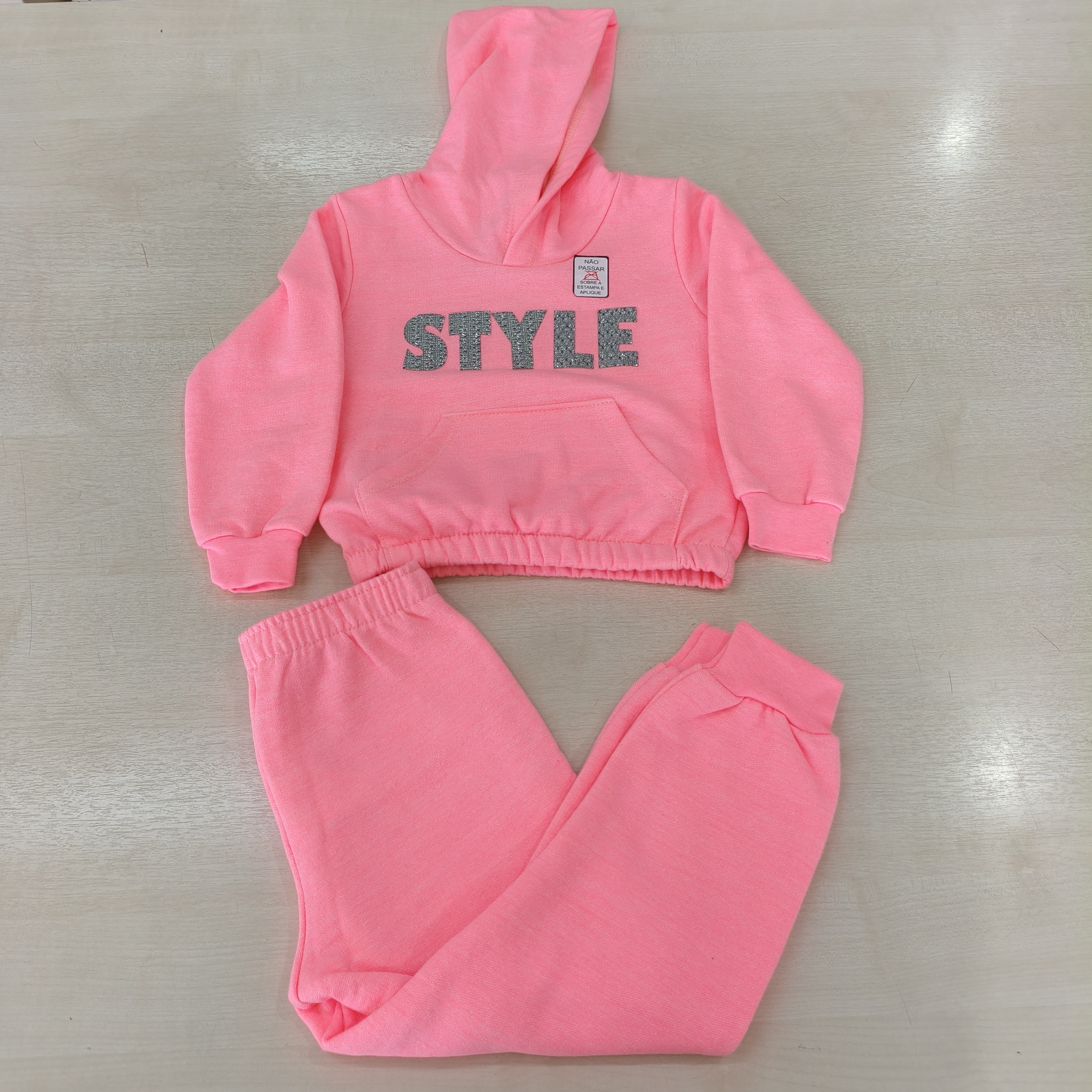 Conj. Moletom Blusão e Calça Fem Tam 02 Rollu