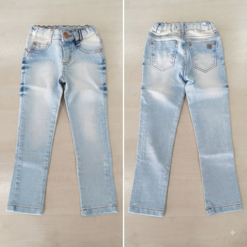Calça Jeans Skinny Fem Tam 04 Jeito de Criança