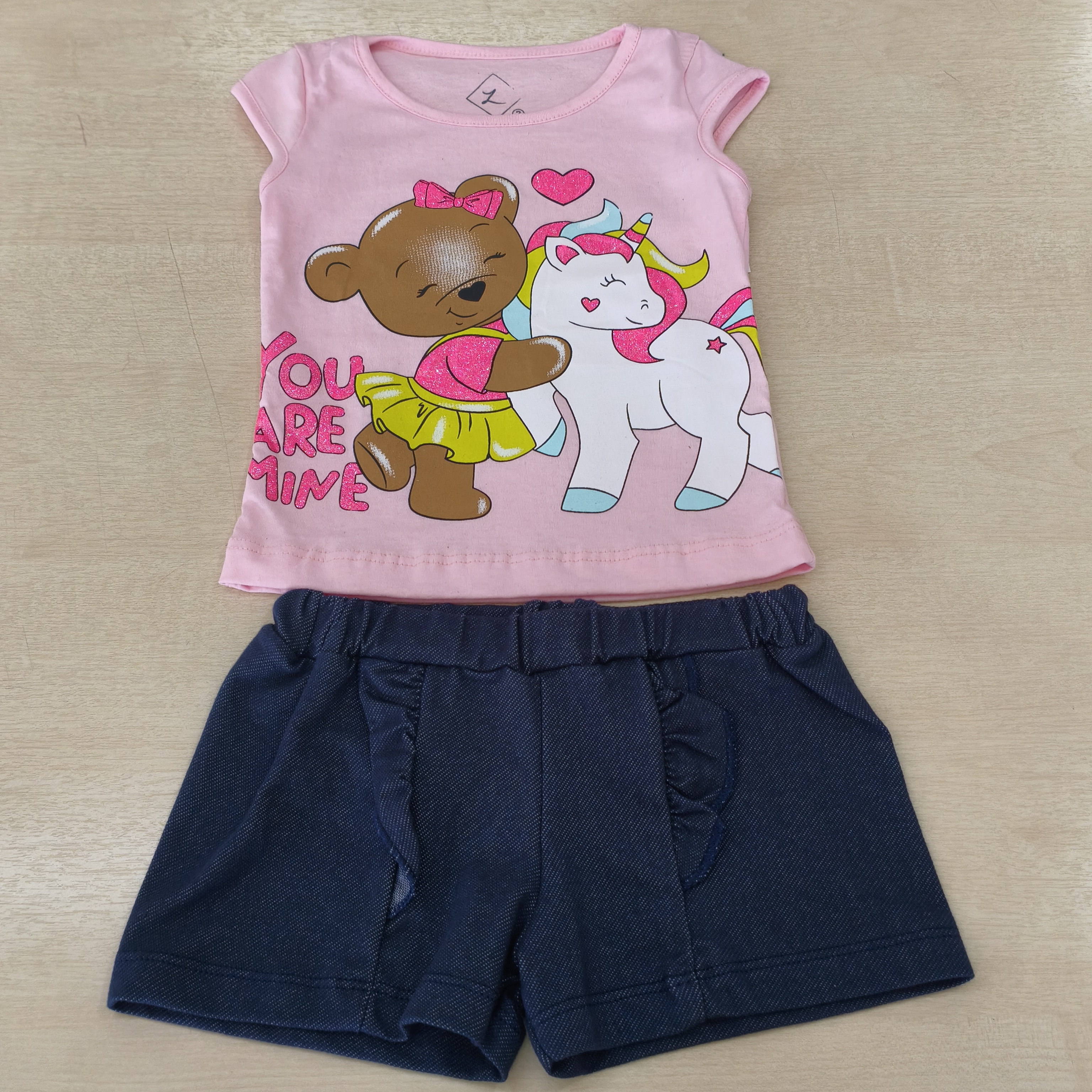 Conj. Blusa MC e Bermuda Fem Tam 02 Zupa Zuka