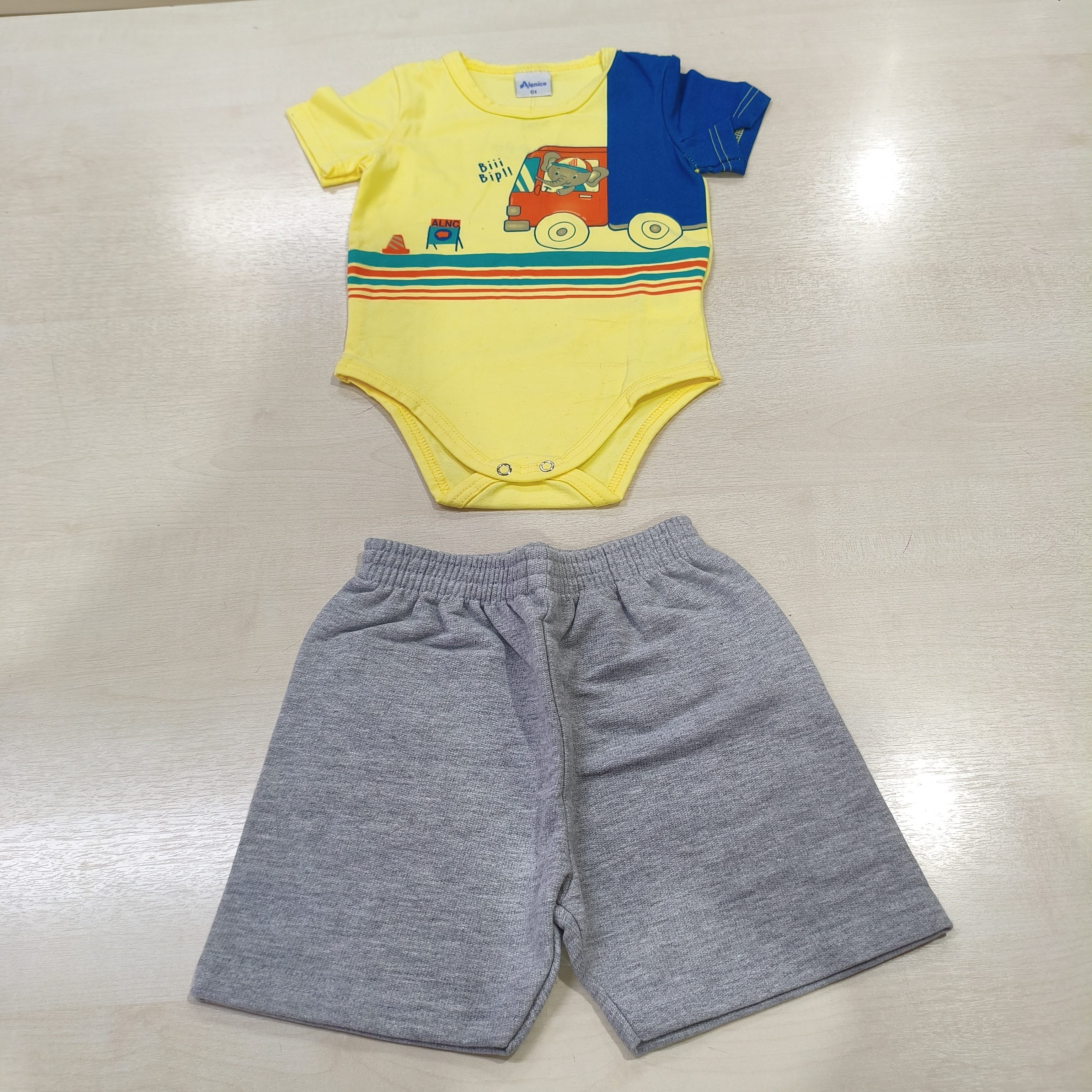 Conj. Body com Bermuda Masc Tam 01 Alenice