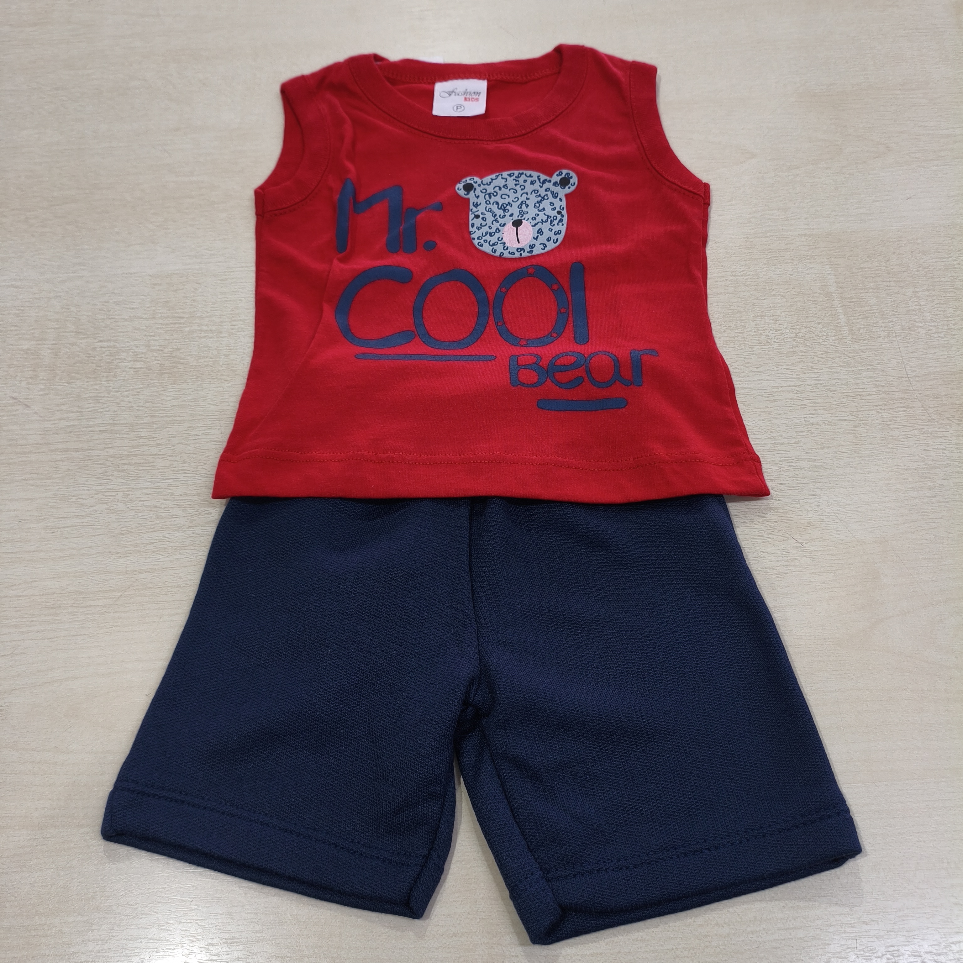 Conj. Regata com Bermuda Masc Tam PB Fashion Kids