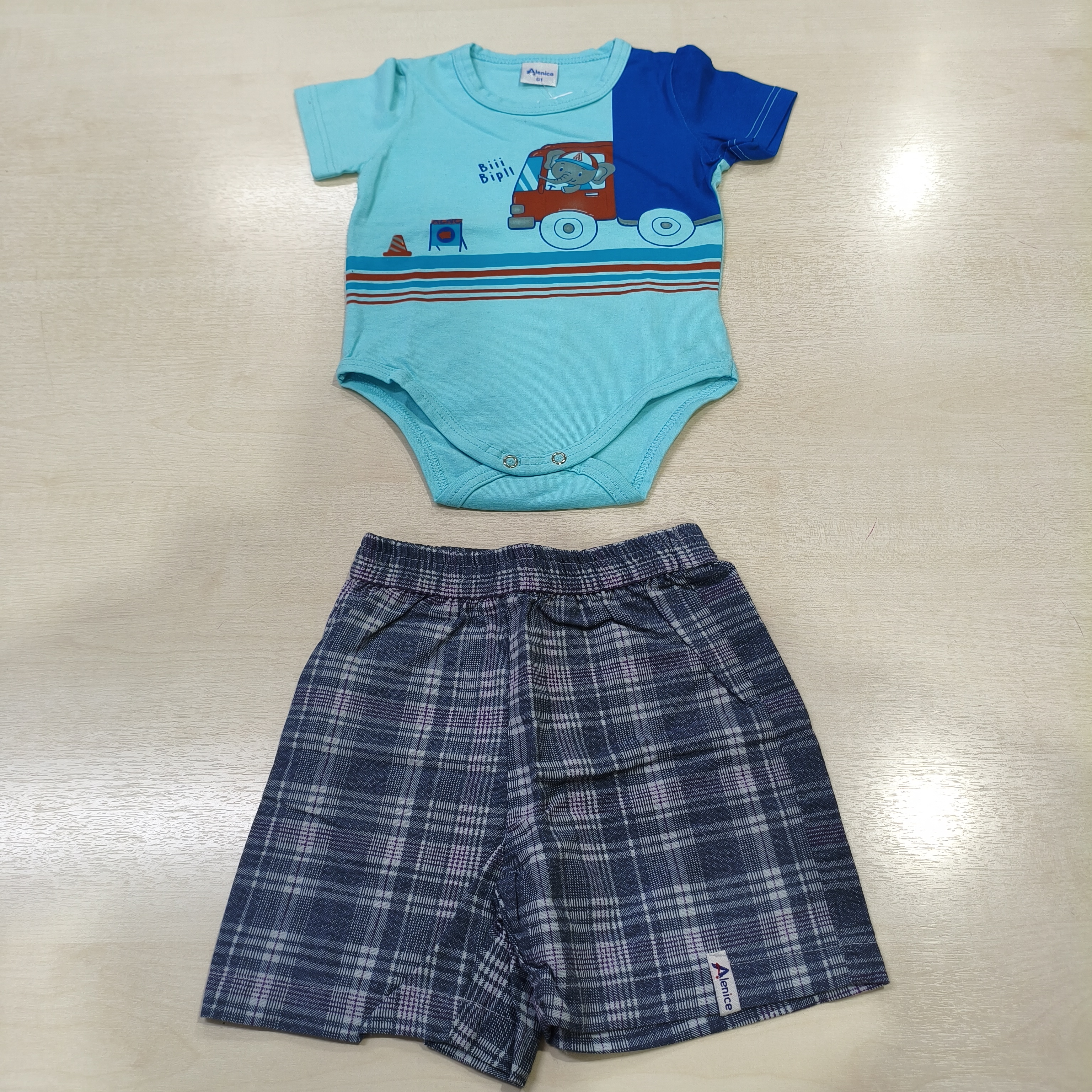 Conj. Body com Bermuda Masc Tam 01 Alenice