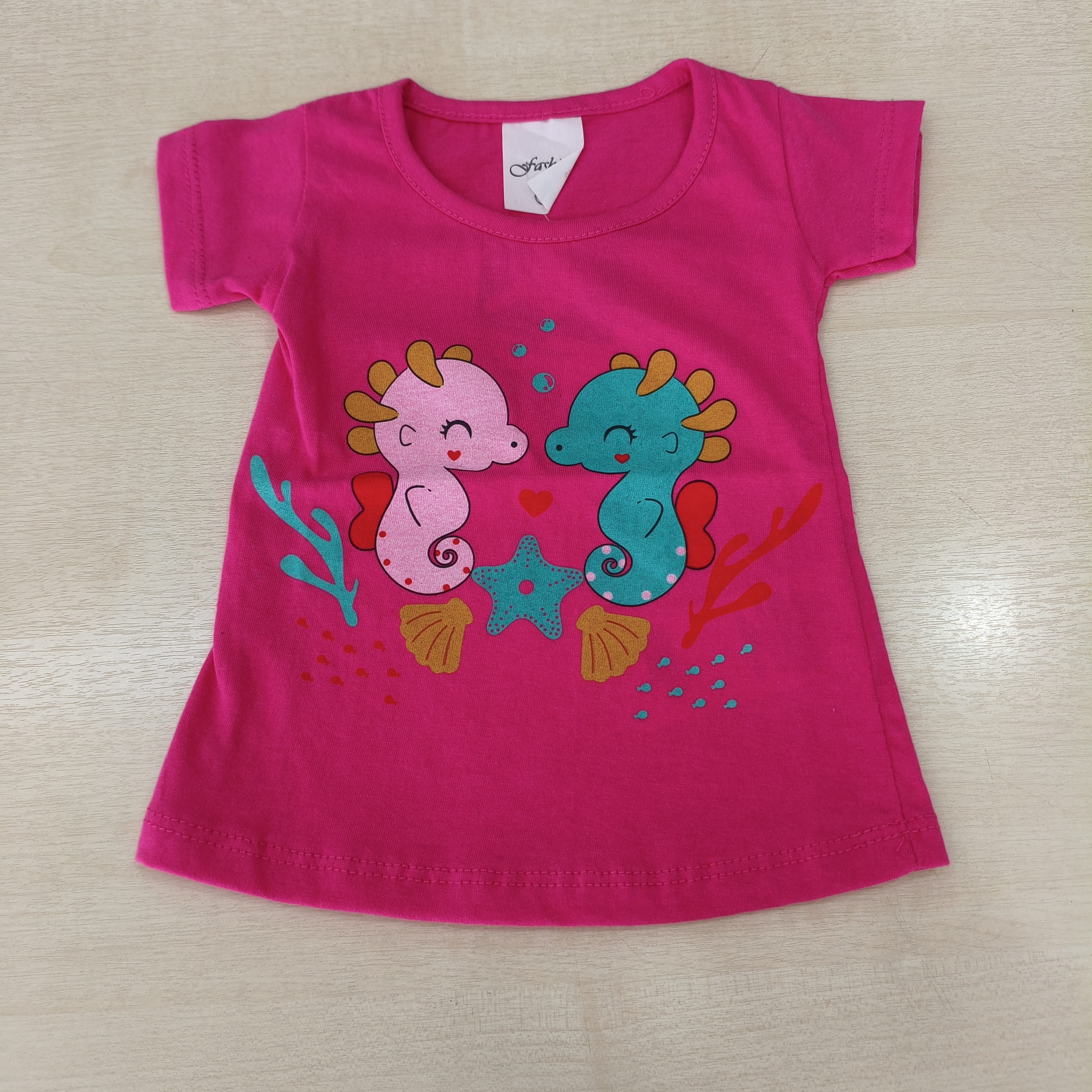Blusa MC C/Estampa Fem Tam PB Fashion Kids