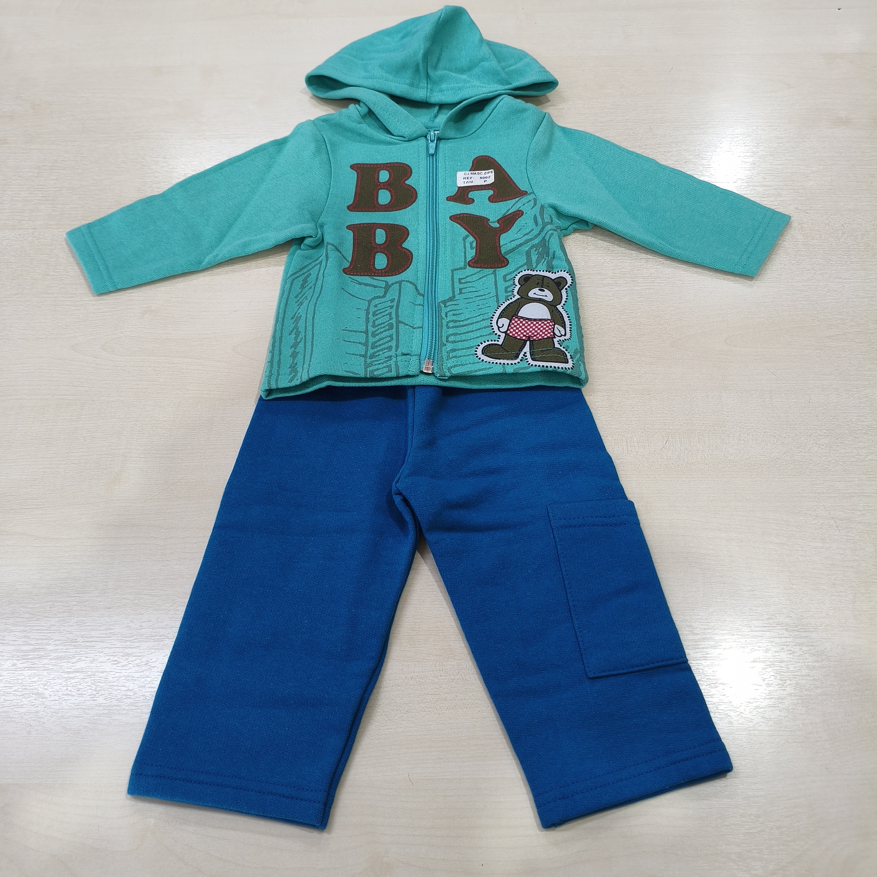 Conj. Moletom Blusão e Calça Masc Tam PB Fashion Kids