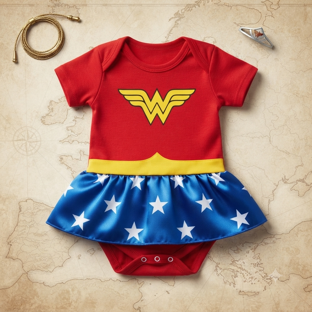 Body C/Estampa Fem Tam PB Liga da Justiça