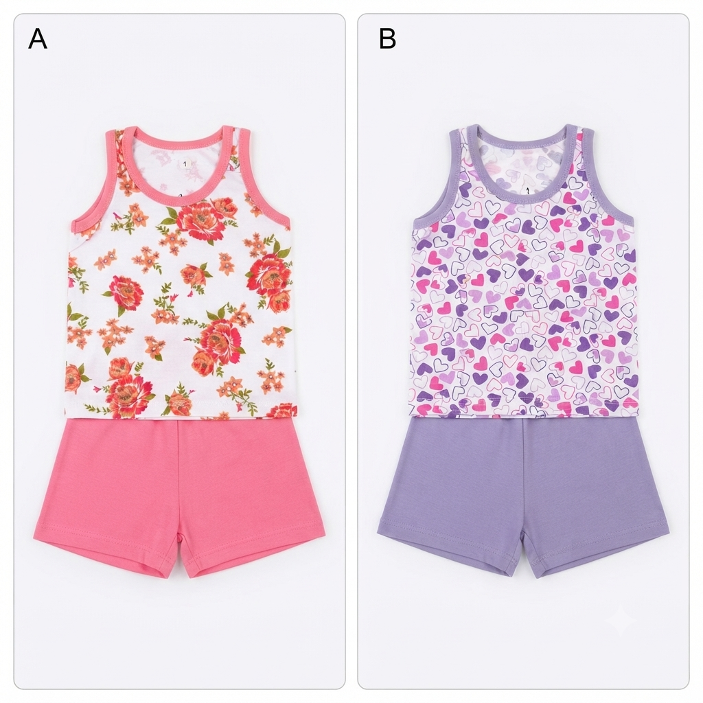 Pijama C/Estampa de Verão Fem Tam 01 LA