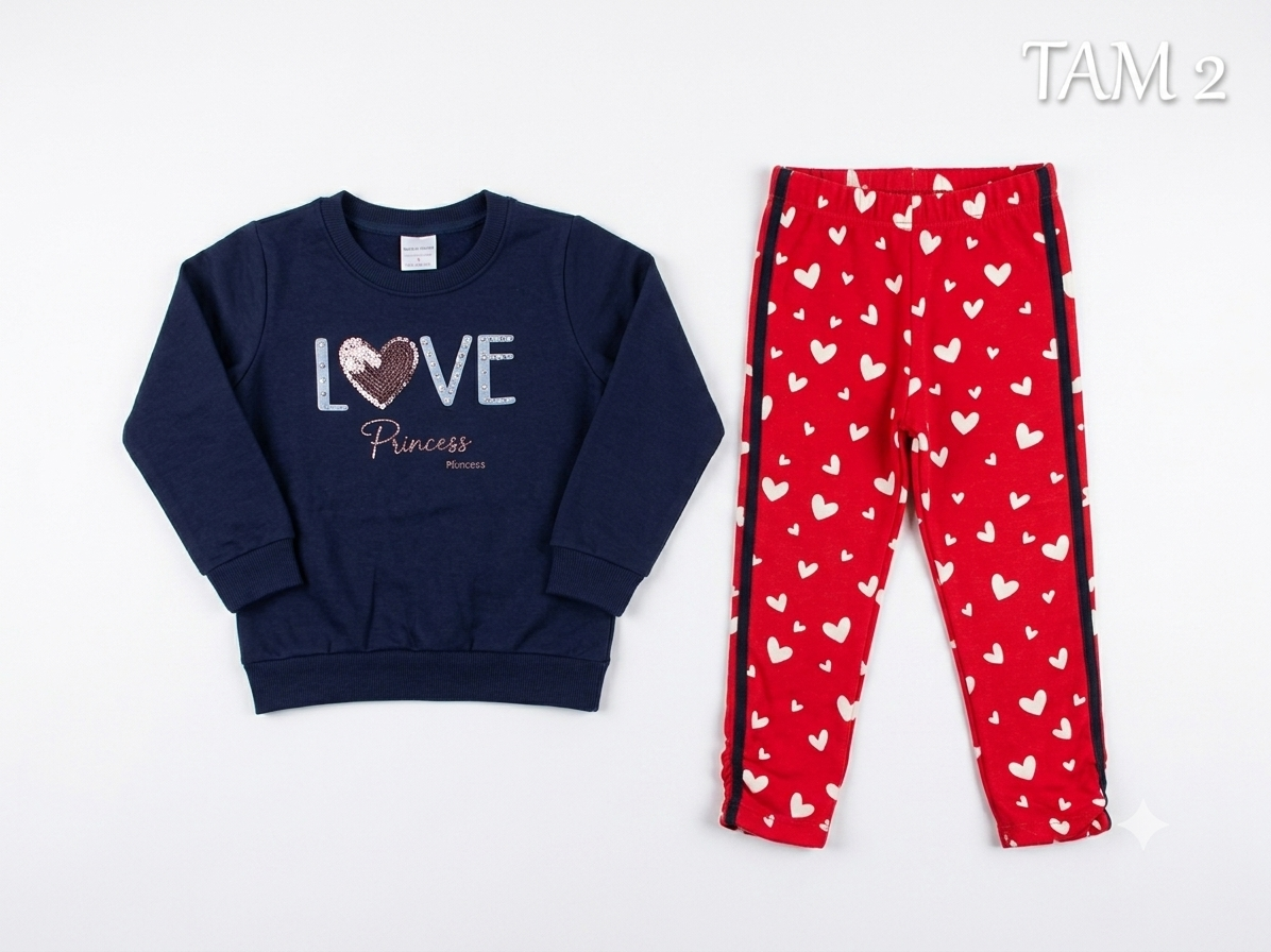 Conj. Moletom Blusão e Calça Fem Tam 02 Kely%Kety