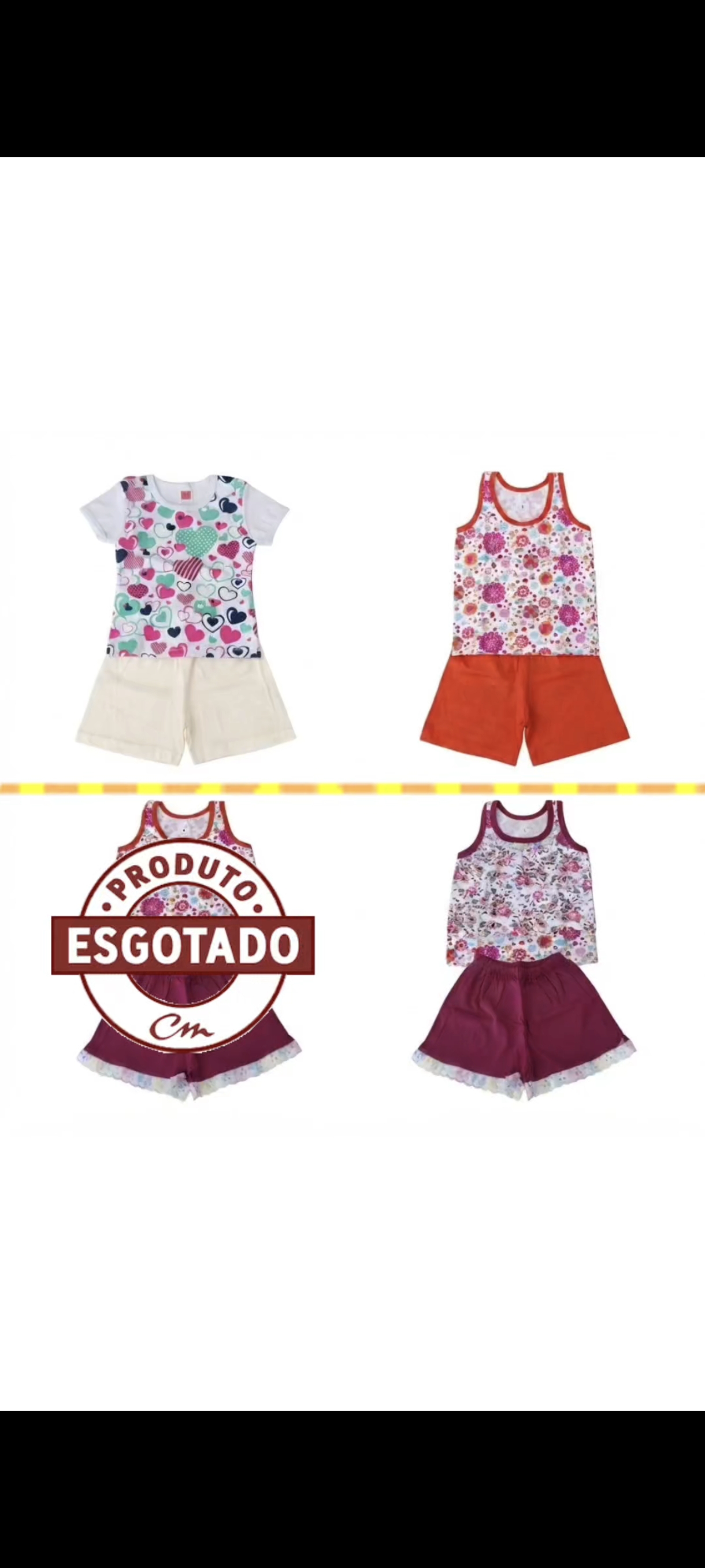 Pijama C/Estampa de Verão Fem Tam 04 LA