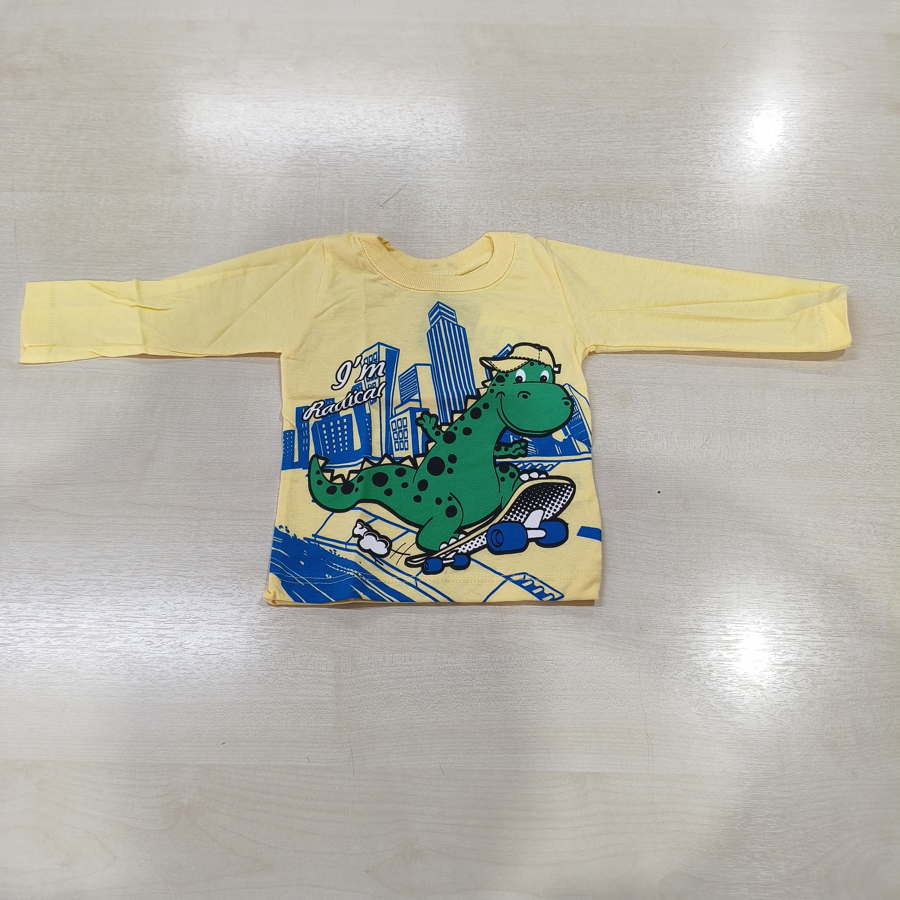 Camiseta ML C/estampa Masc Tam PB Fashion Kids
