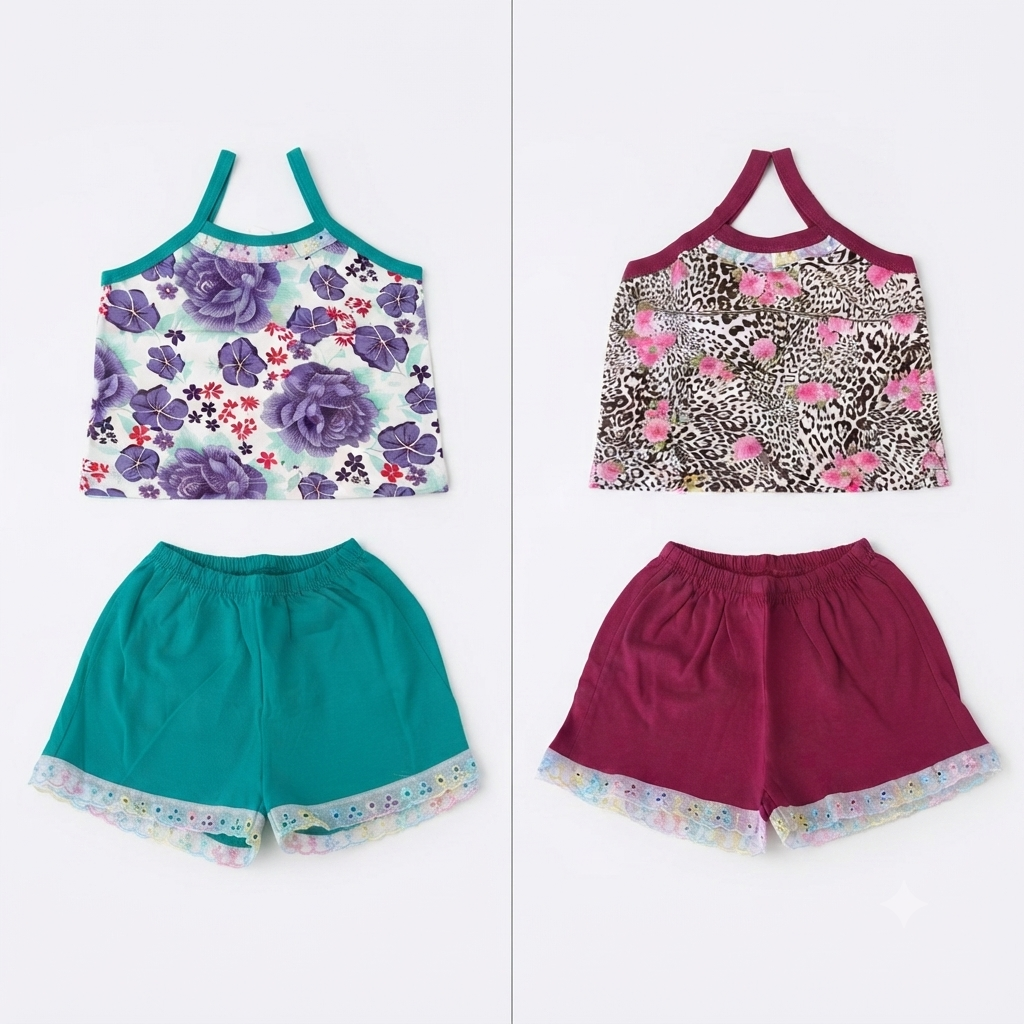 Pijama C/Estampa de Verão Fem Tam 03 LA