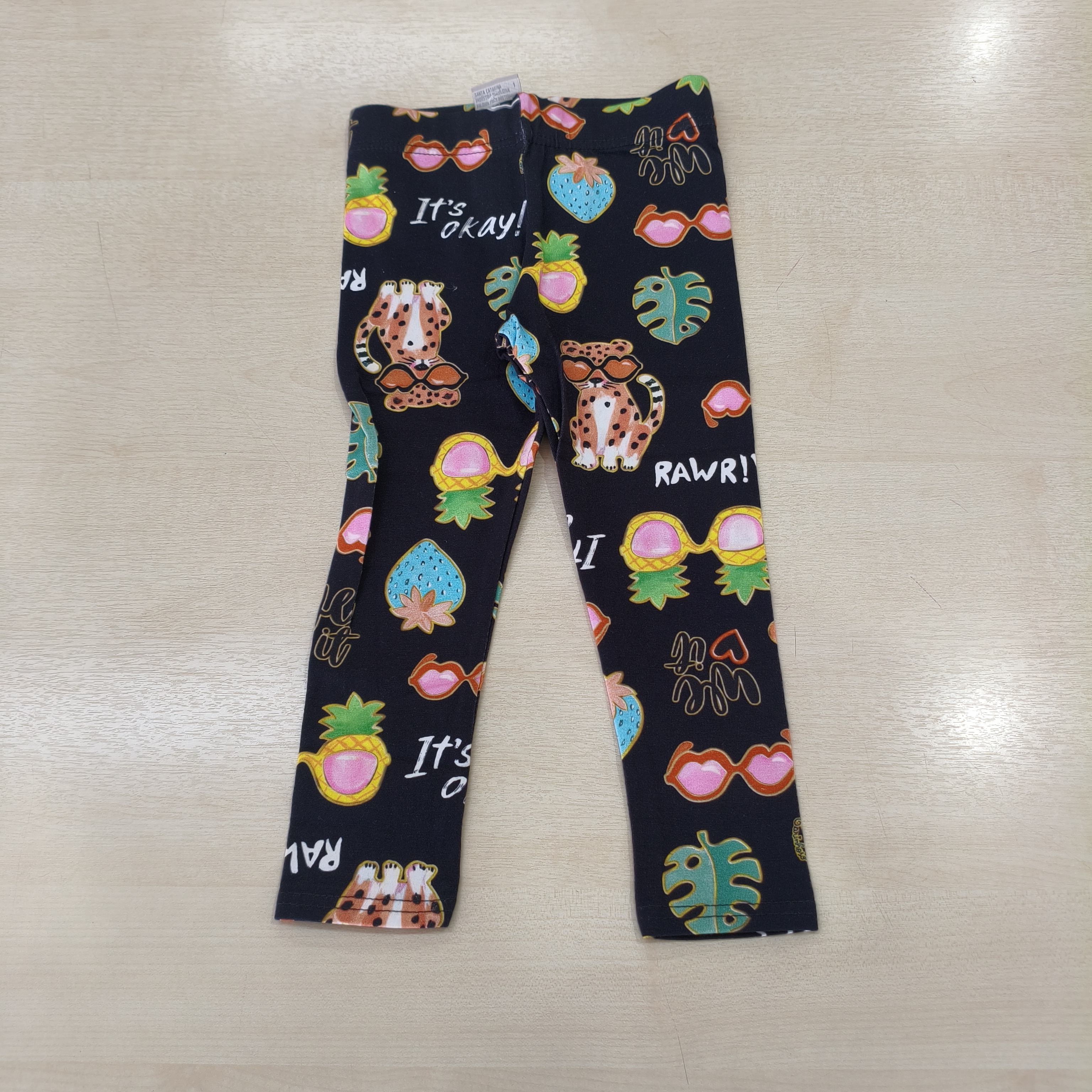 Calça Legging C/estampa Fem Tam 01 Carinhoso