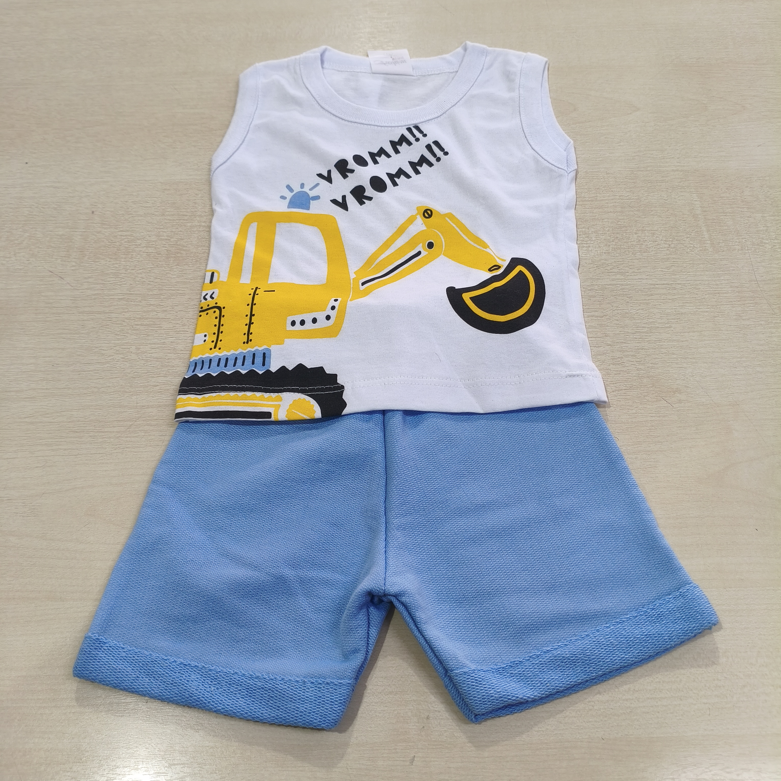 Conj. Regata com Bermuda Masc Tam PB Fashion Kids