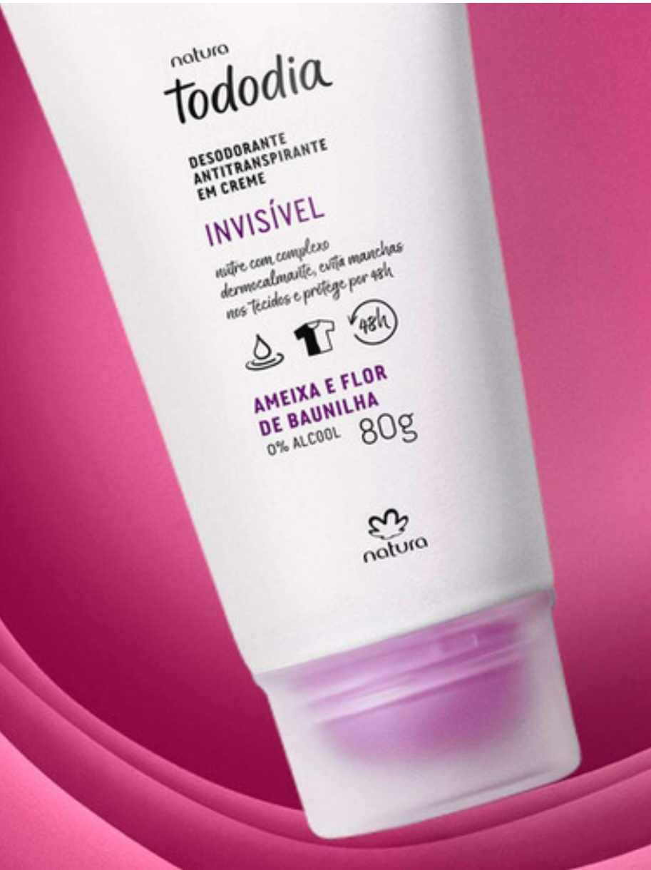 Desodorante em creme (ameixa/flor de baunilha) TODODIA NATURA (80g)