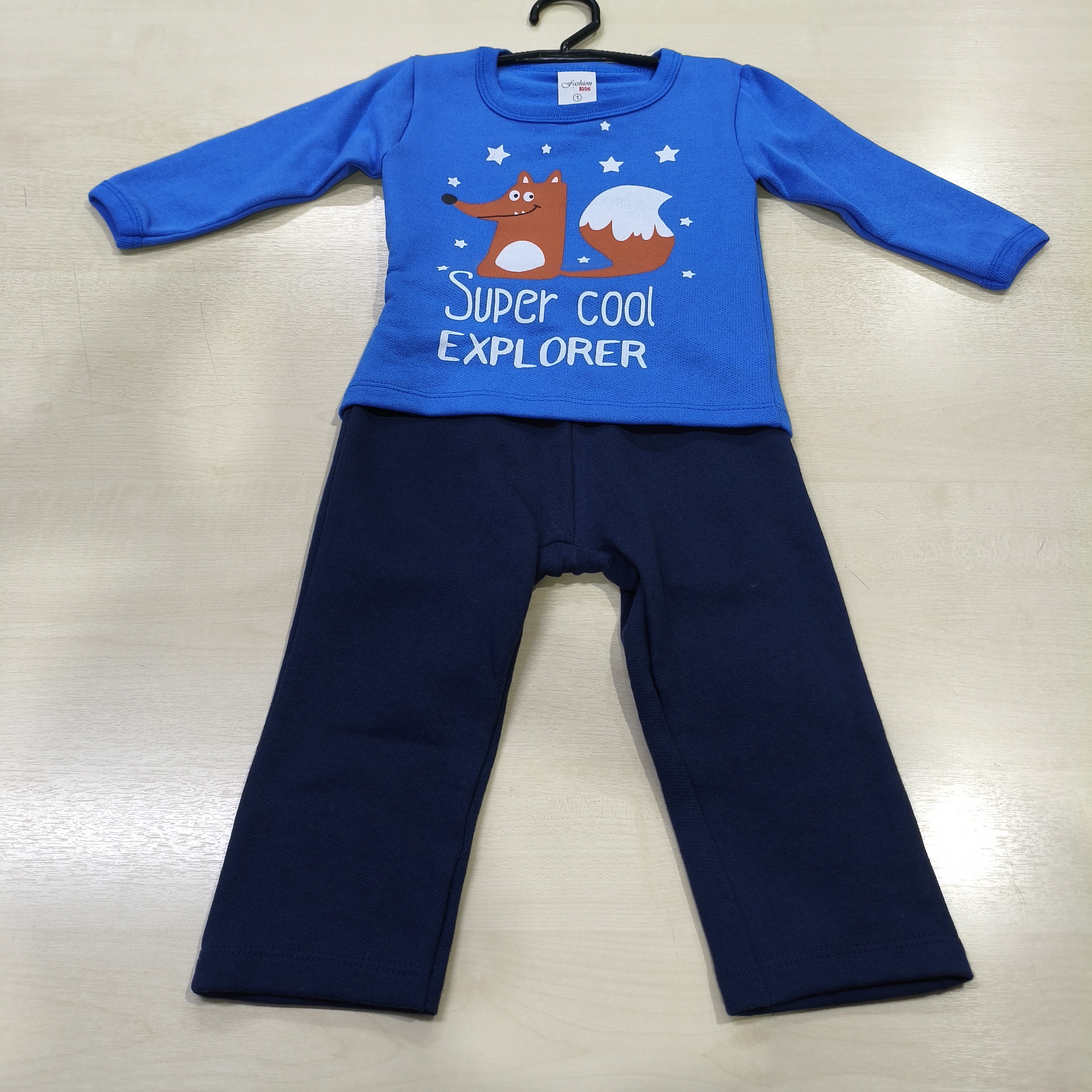 Conj. Moletom Blusão e Calça Masc Tam 01 Fashion Kids