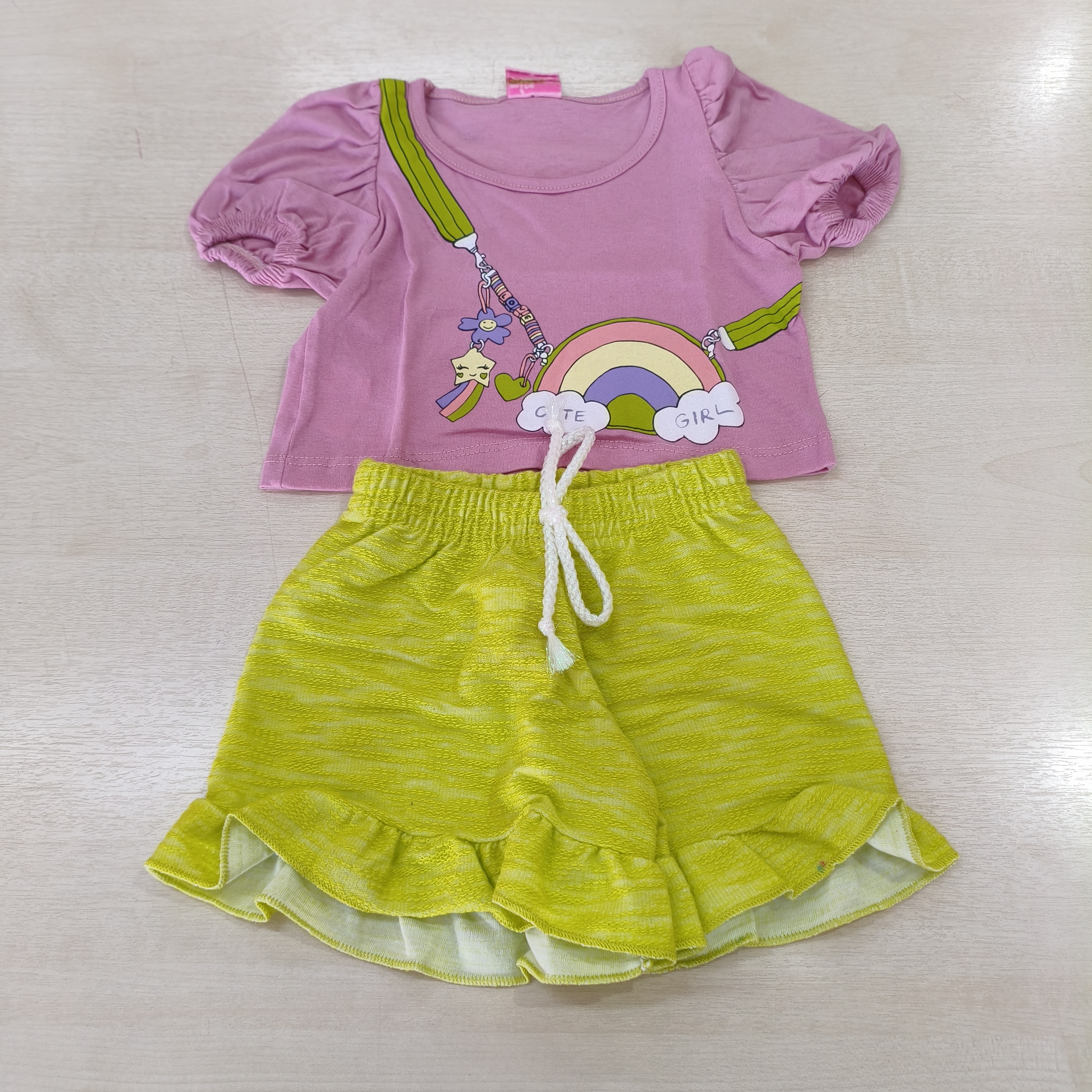Conj. Blusa MC e Shorts Fem Tam 01 Patota