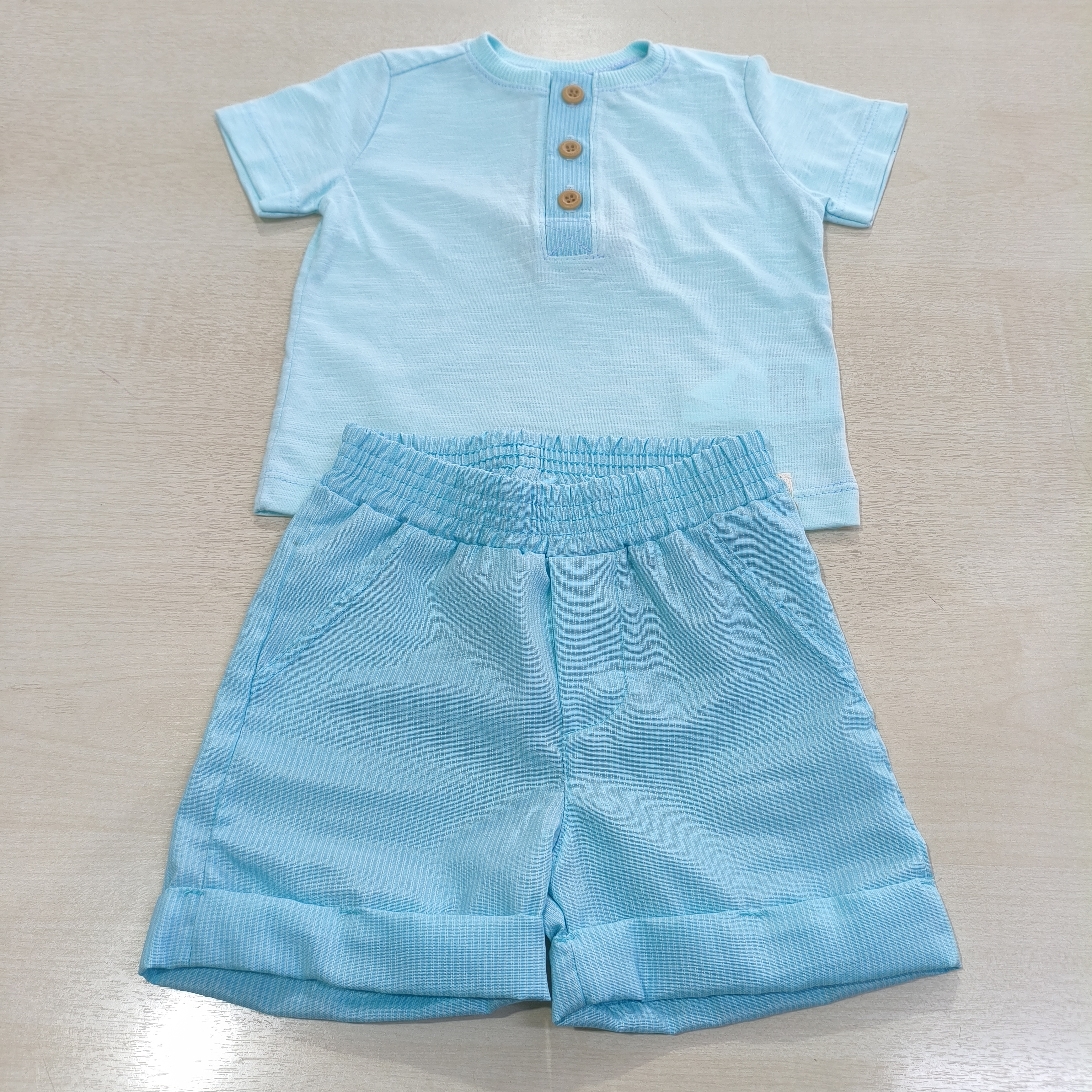 Conj. Camiseta MC e Shorts Masc Tam PB Perfect Boys