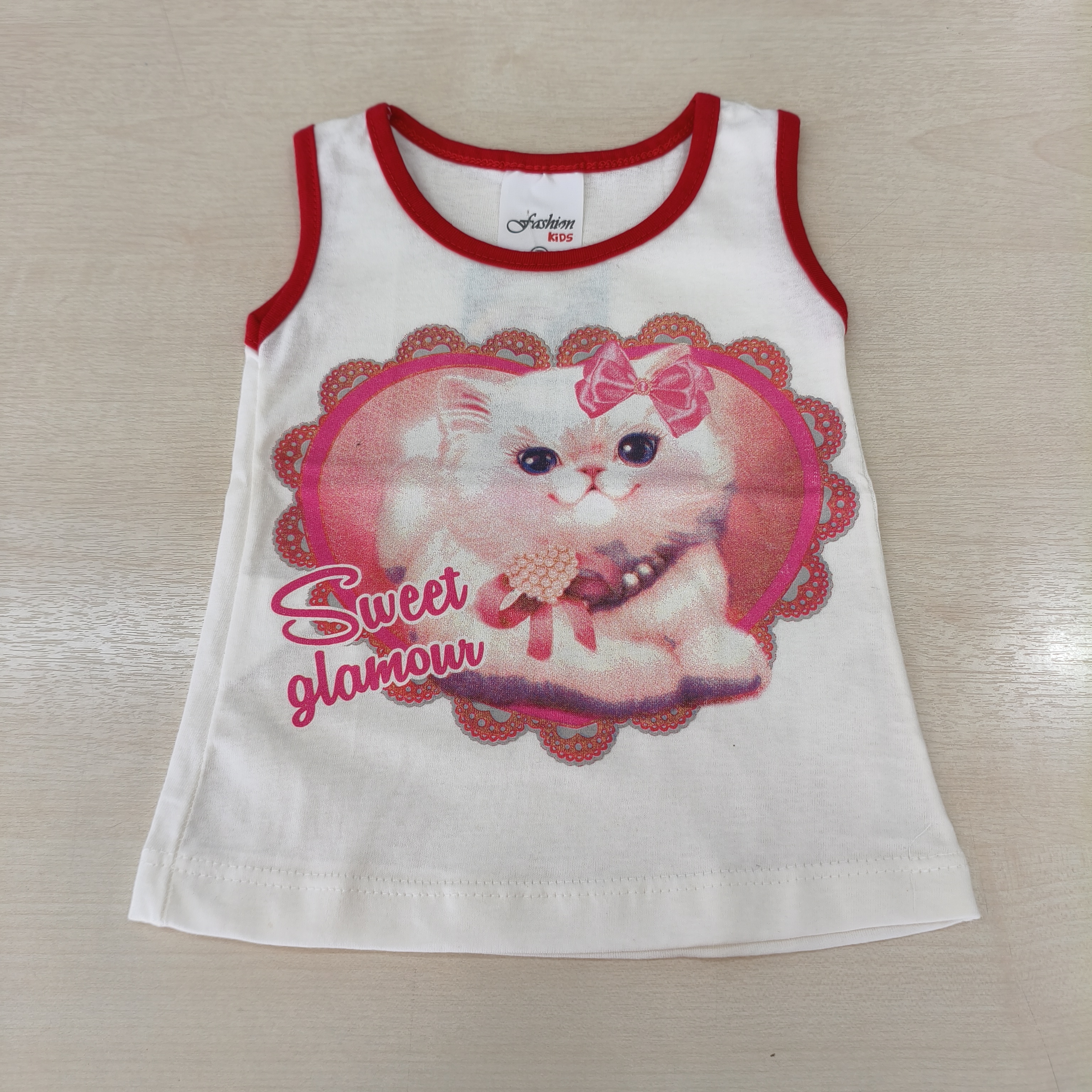 Regata C/estampa Fem Tam PB Fashion Kids