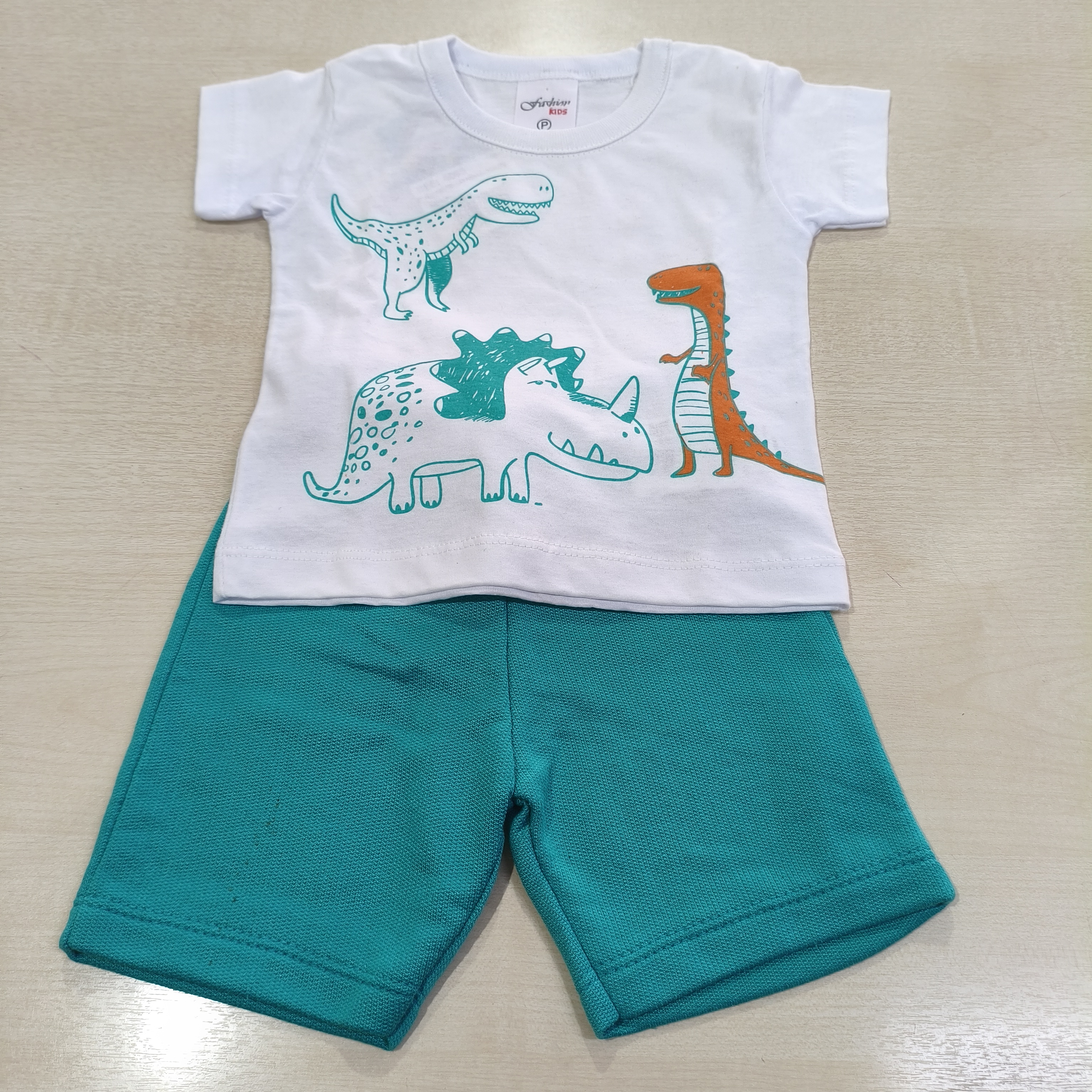 Conj. Camiseta MC com Bermuda Masc Tam PB Fashion Kids