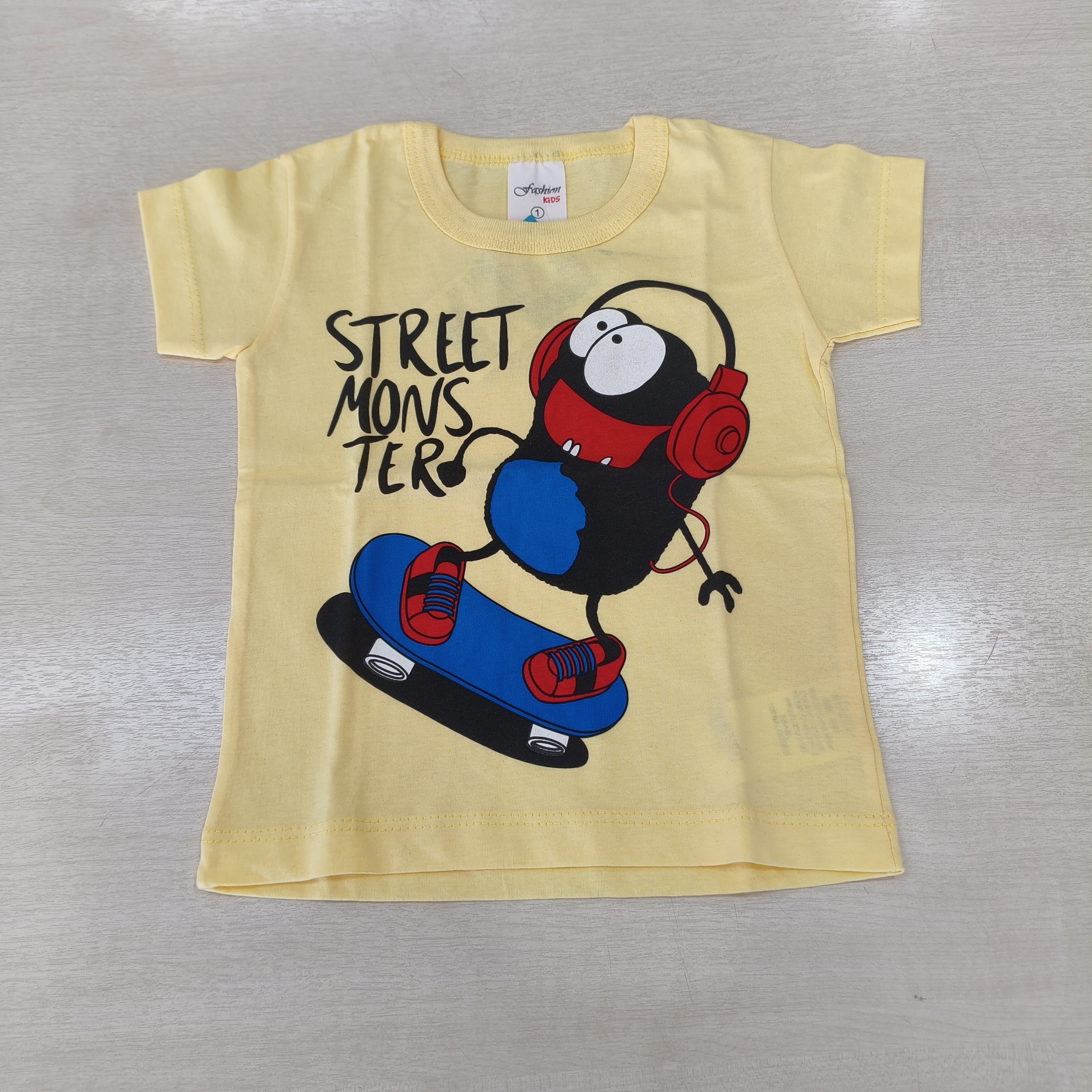 Camiseta MC C/estampa  Masc Tam 01 Fashion Kids