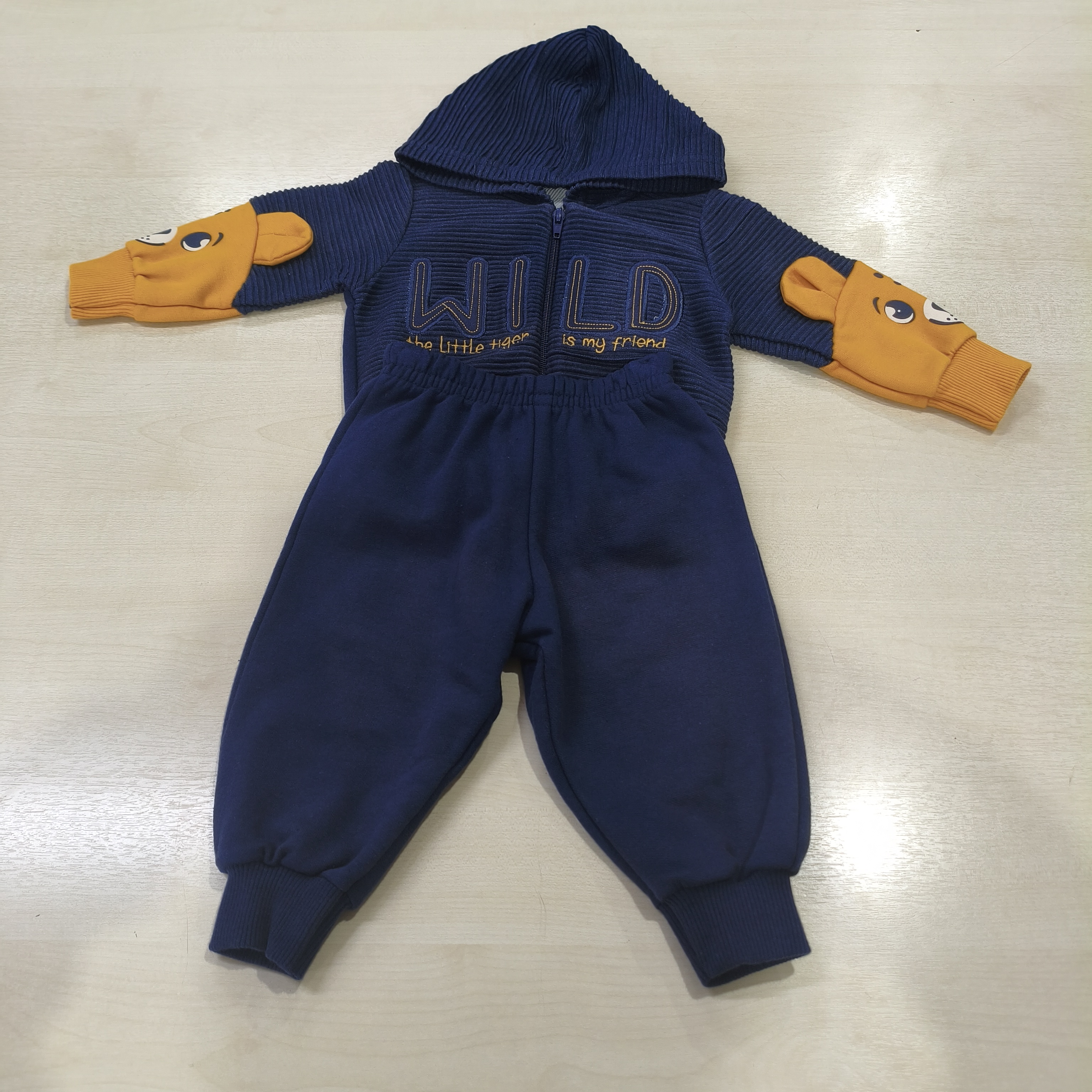 Conj. Moletom Jaqueta C/Capuz e Calça Masc Tam PB Angerô