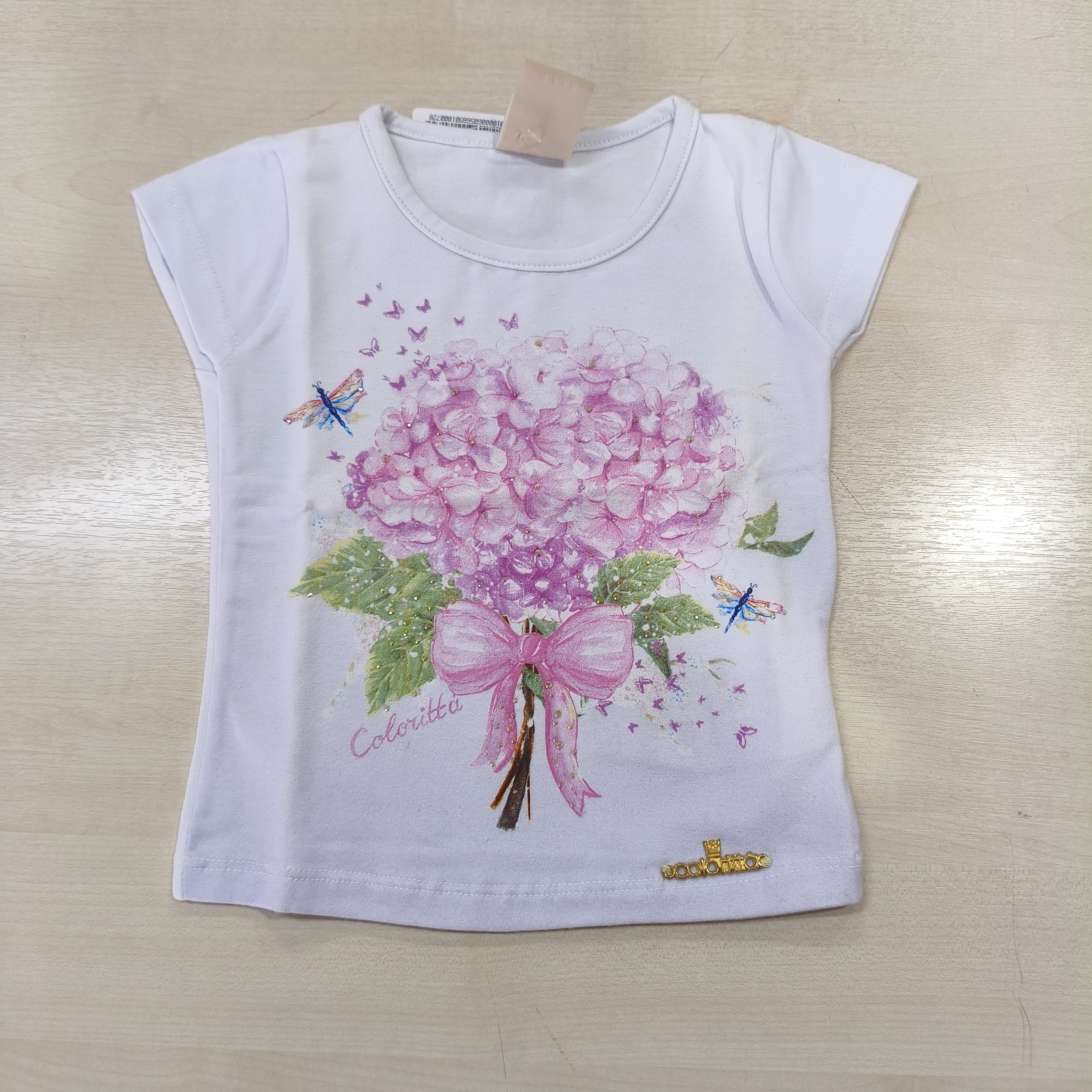 Blusa MC C/estampa Fem Tam 01 Coloritta