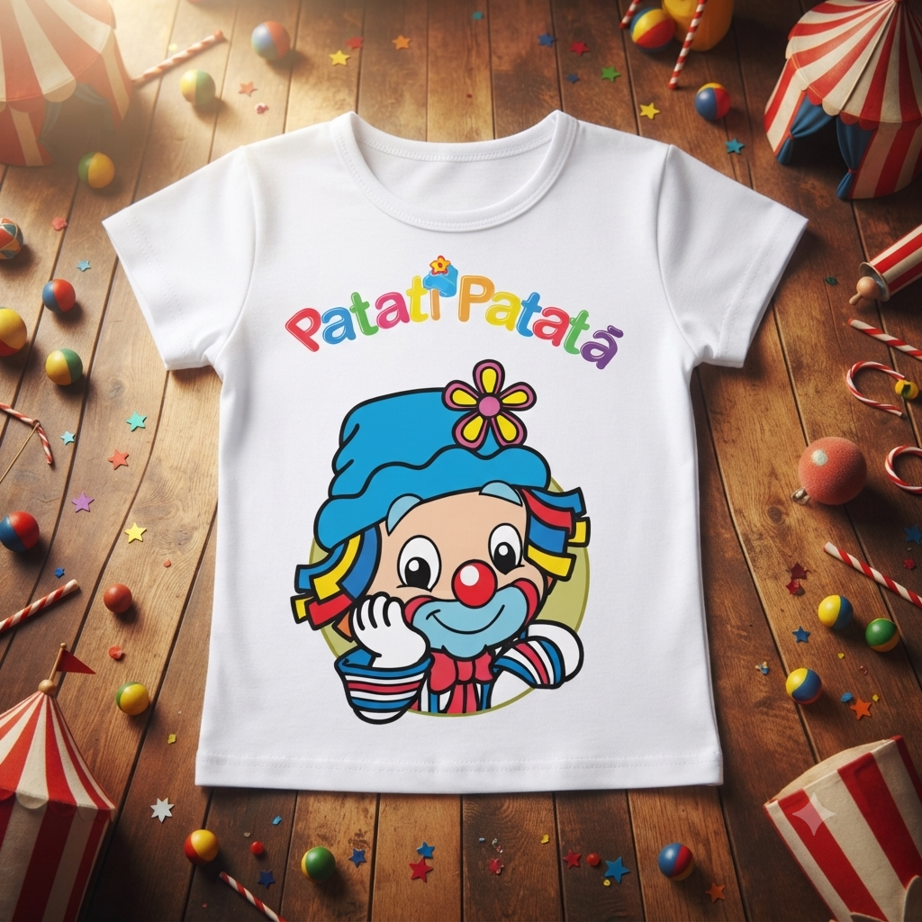 Blusa MC C/estampa Fem Tam 02 Patati Patatá