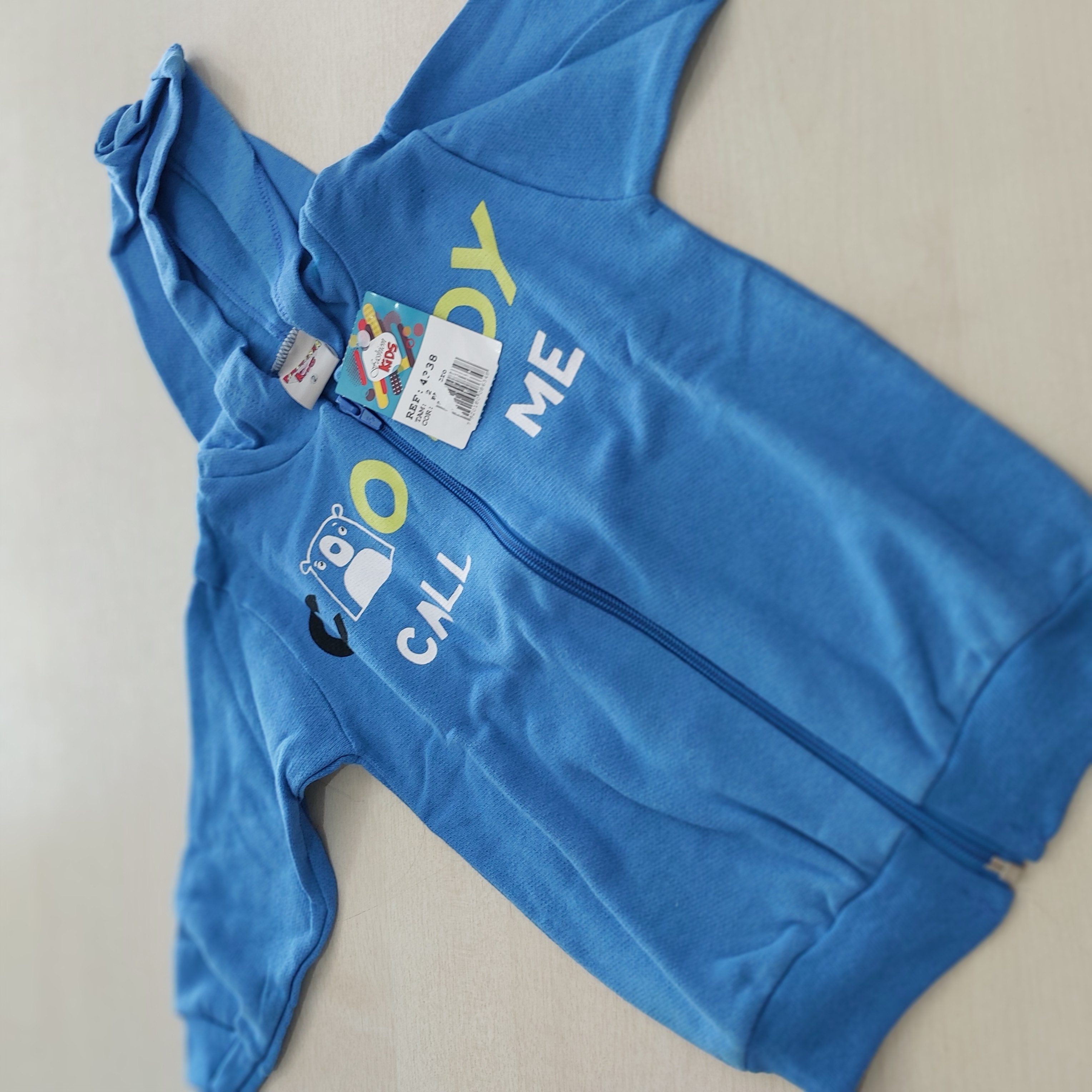 Jaqueta c/capuz Moletom Masc Tam 02 Fashion Kids