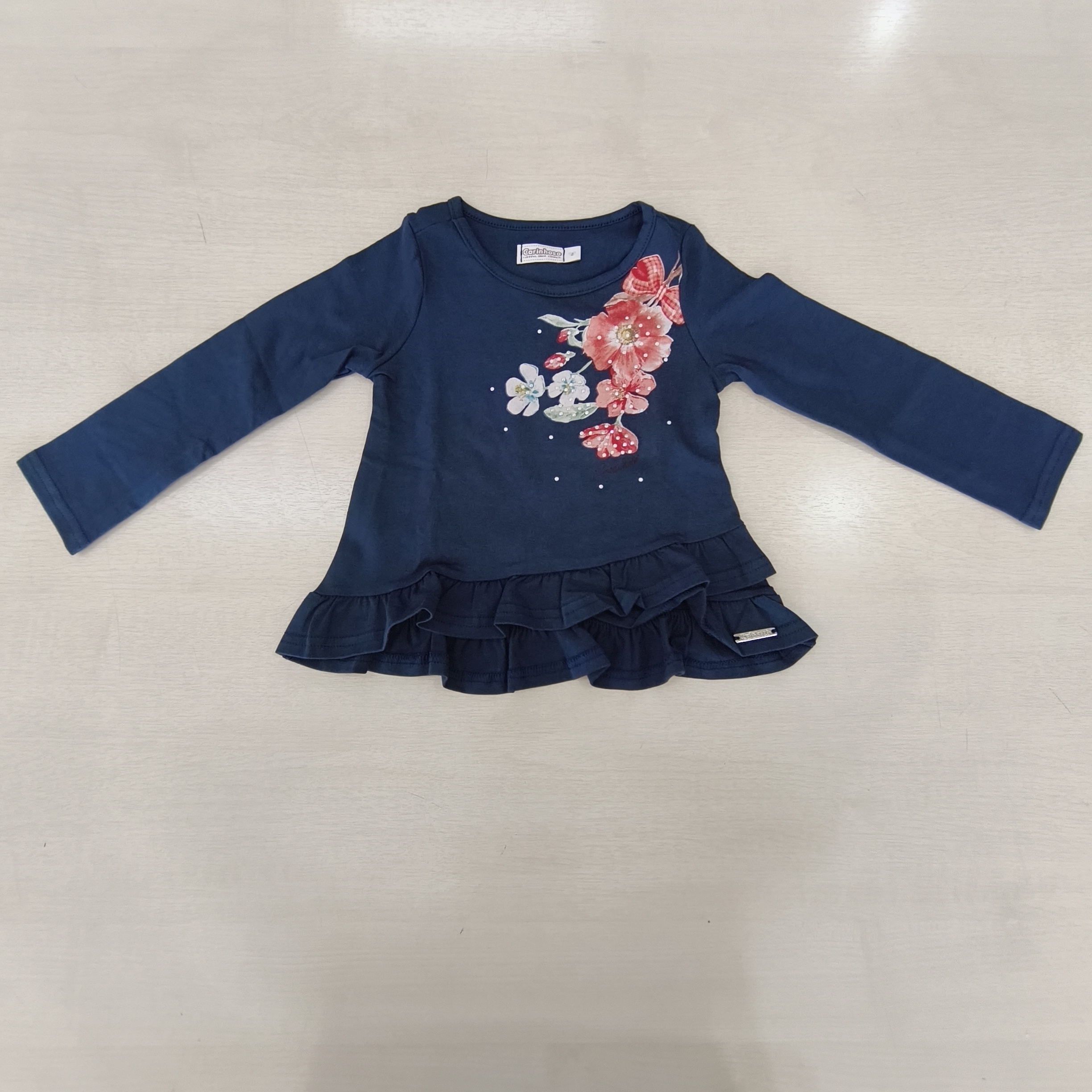 Blusa ML C/estampa Fem Tam 02 Carinhoso