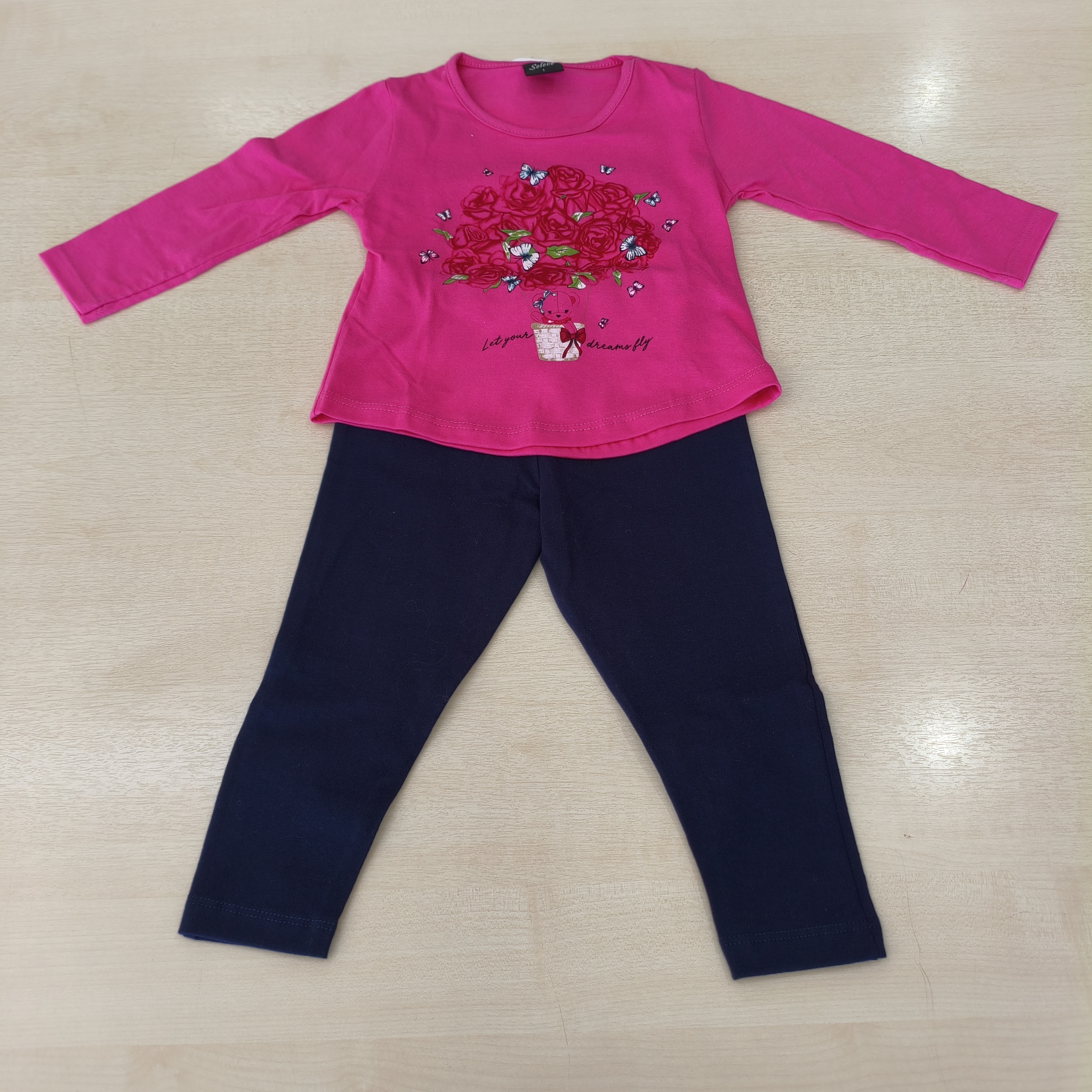 Conj. Blusa ML com Calça legging Fem Tam 01 Rovitex
