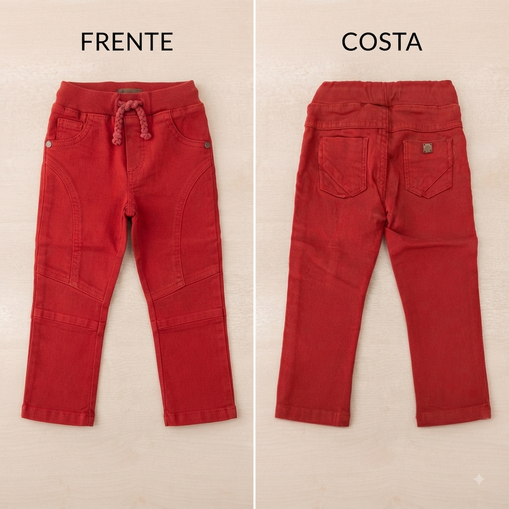 Calça Jeans Color Masc Tam 01 Jeito de Criança