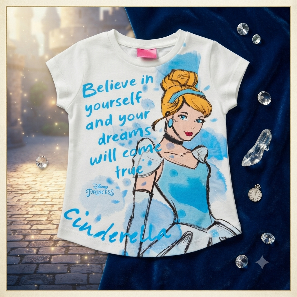 Blusa MC C/estampa Fem Tam 04 Kamylus Disney
