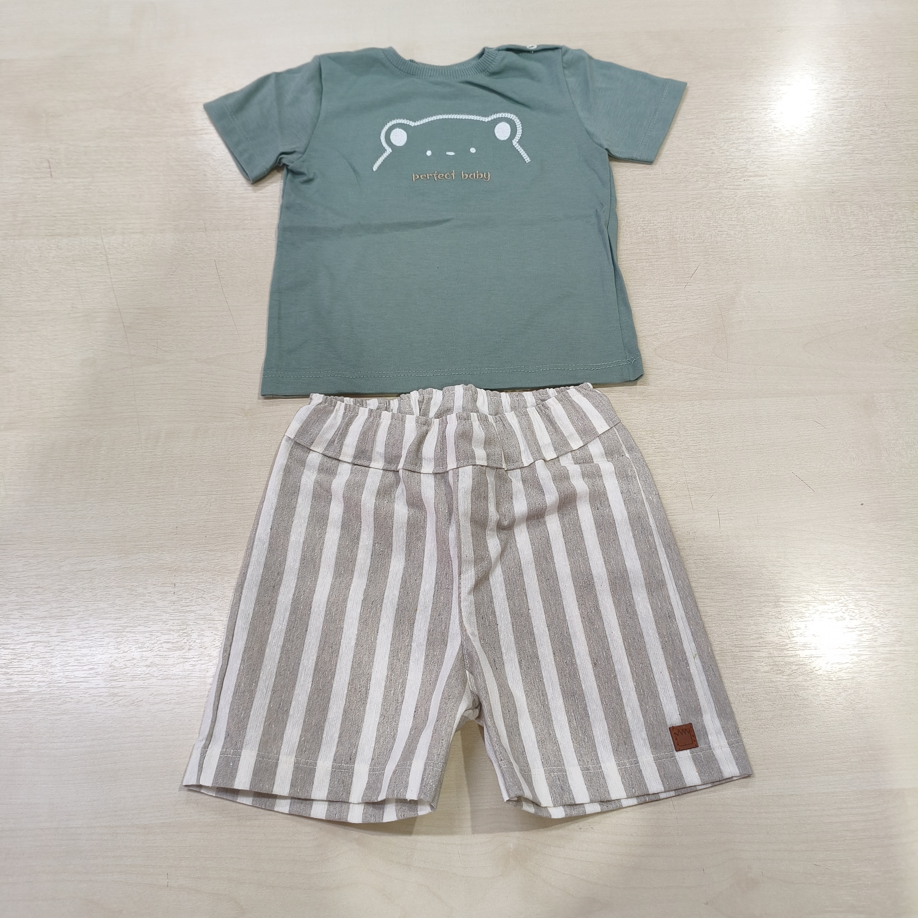 Conj. Camiseta MC e Shorts Masc Tam 01 Perfect Boys