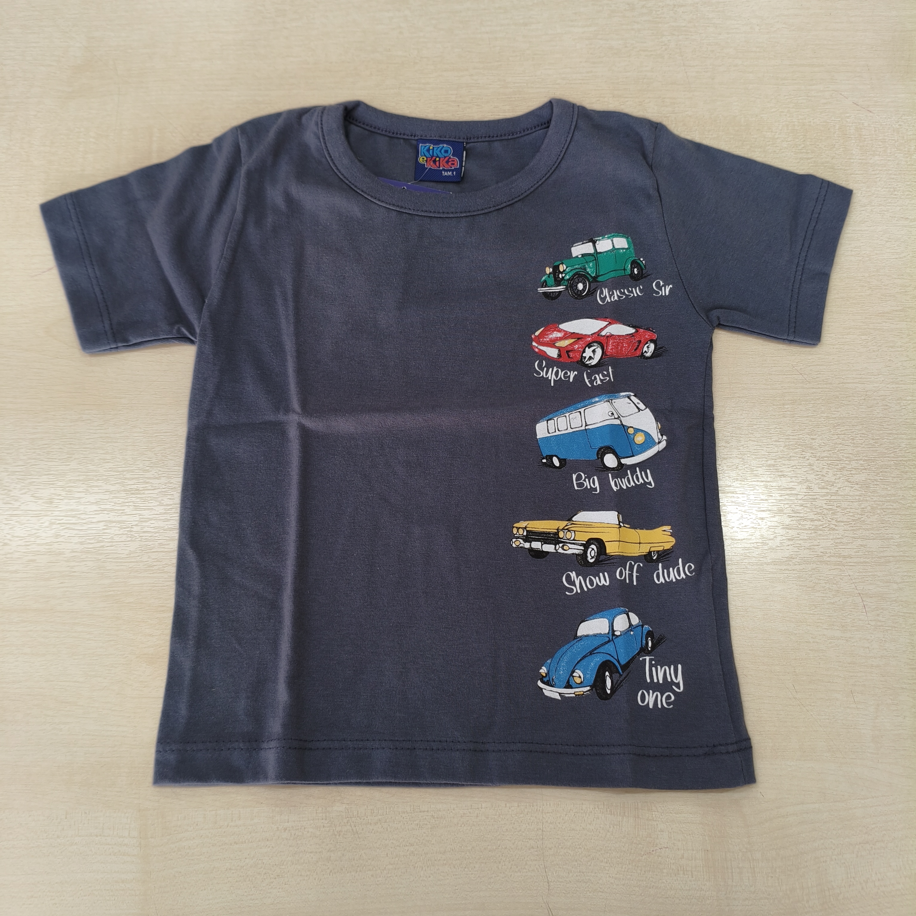 Camiseta MC Tradicional Masc Tam 01 Kiko e Kika