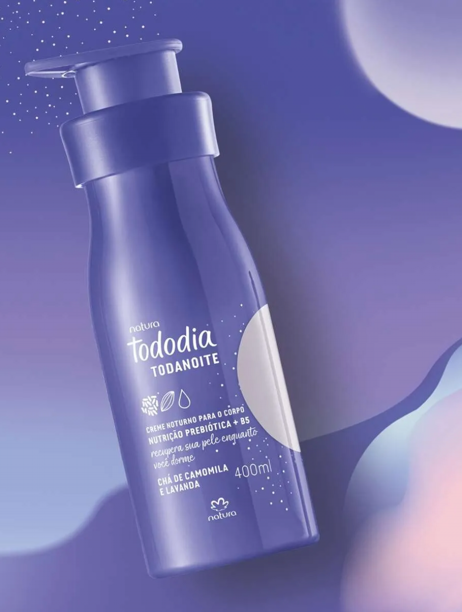 Creme para o corpo (Chá de Camomila e Lavanda) TODANOITE NATURA (400ml)