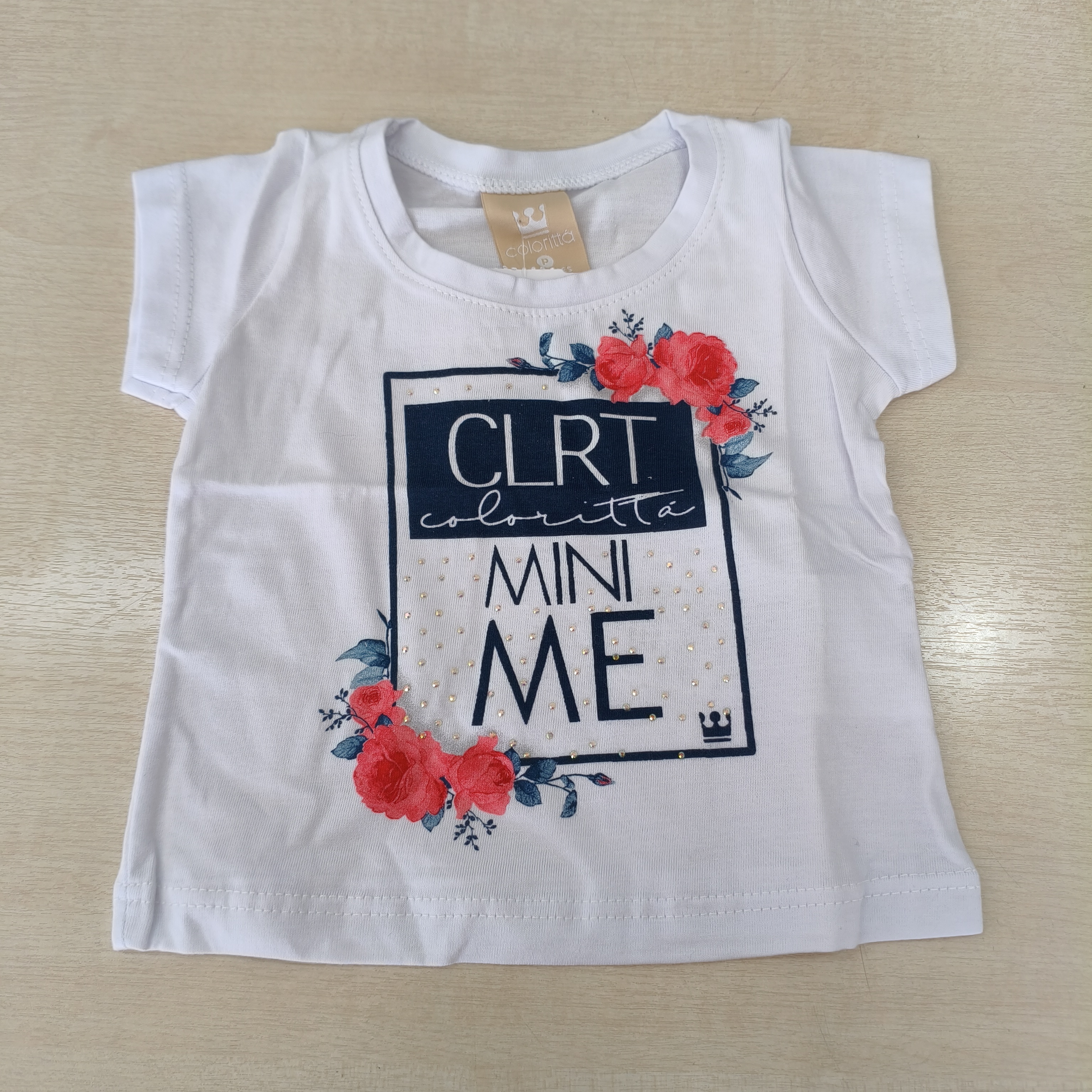 Blusa MC C/Estampa Fem Tam PB Coloritta
