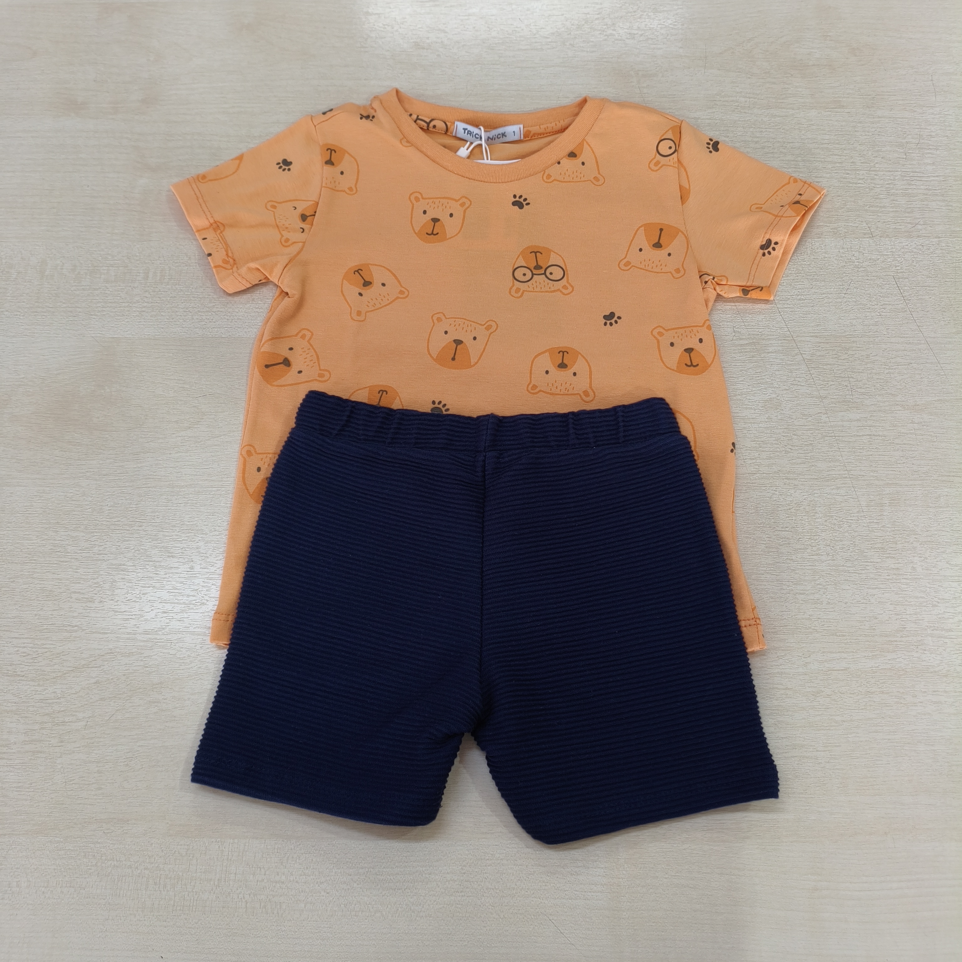 Conj. Camiseta MC e Shorts Masc Tam 01 Trick Nick