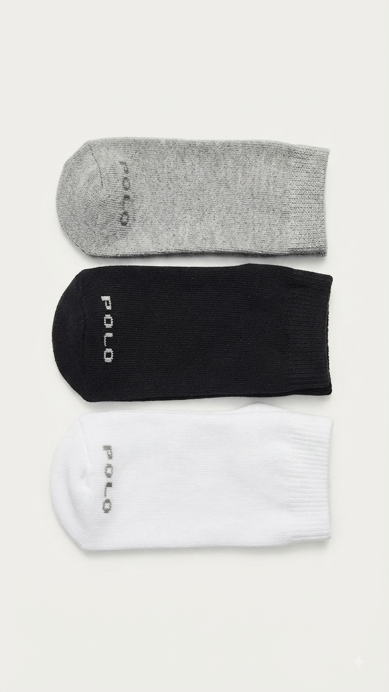 Kit 3 Pares de Meias Tam 25 a 28 Polo Meias