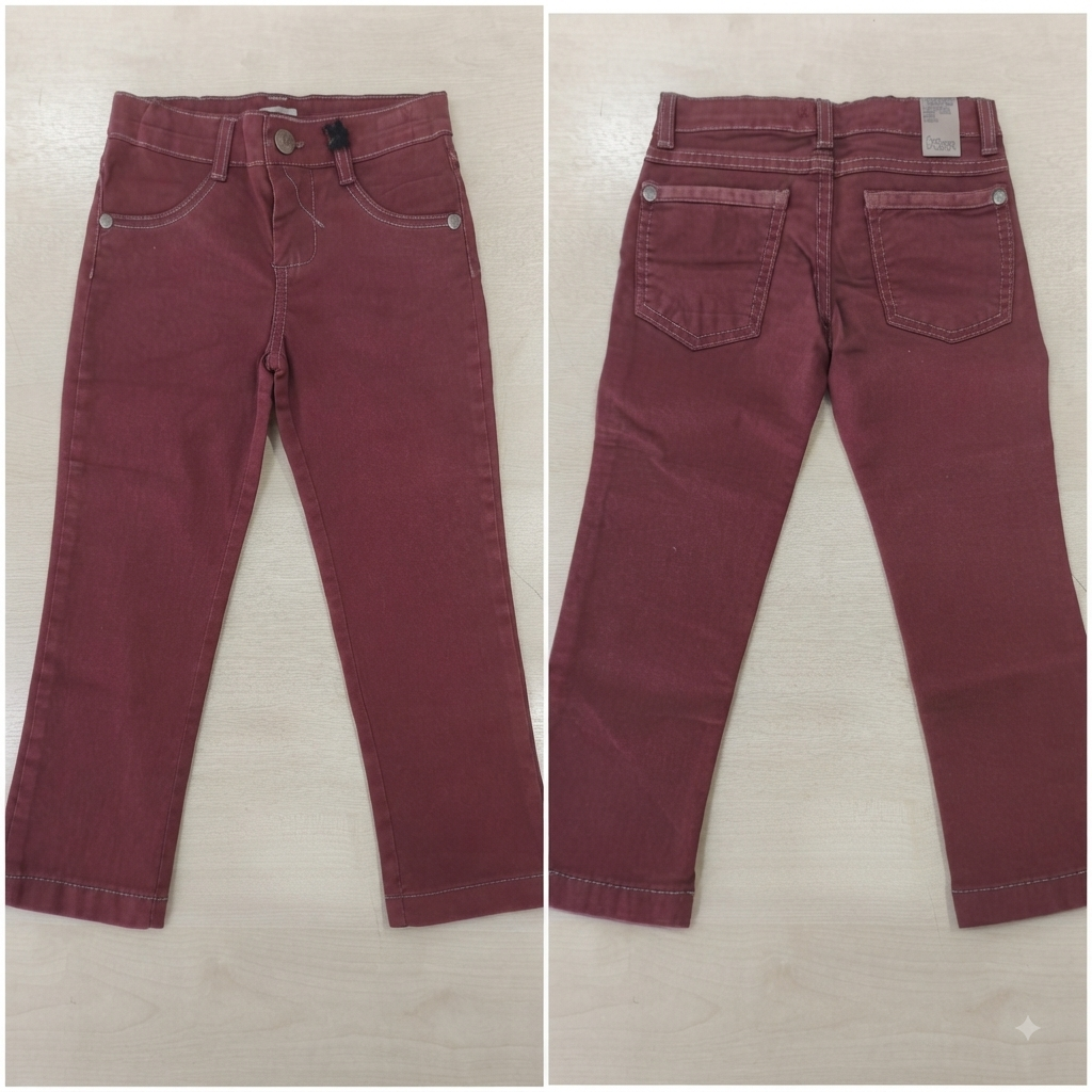 Calça Jeans Color Fem Tam 03 Jeito de Criança