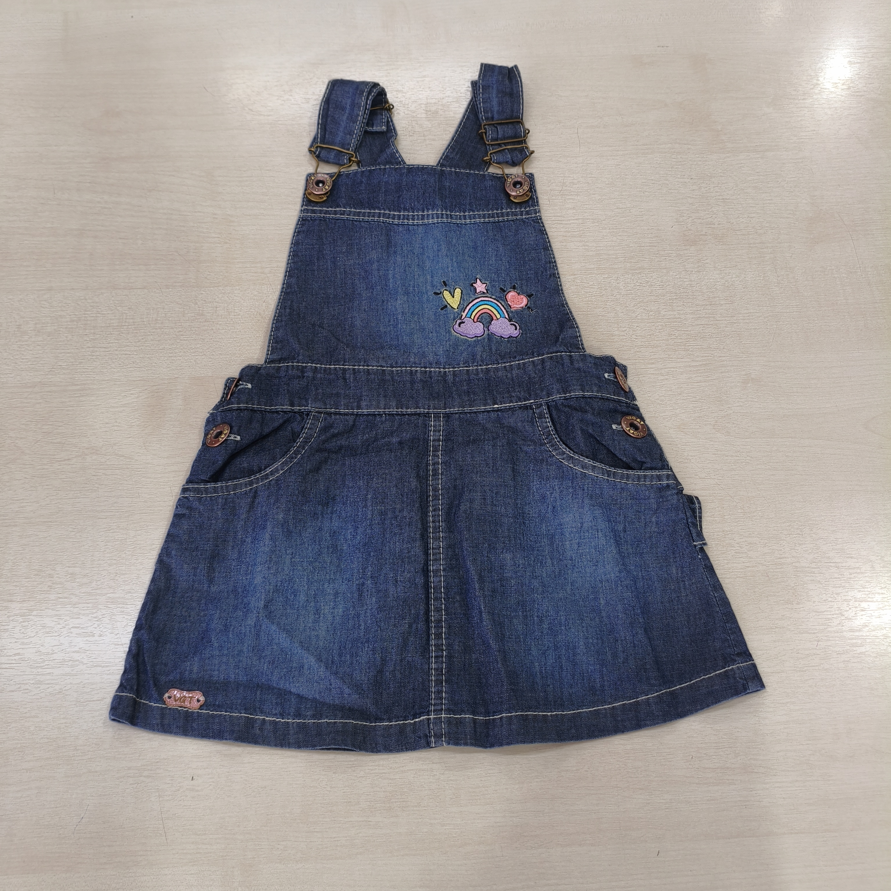 Jardineira Jeans Fem Tam 02 Vigat